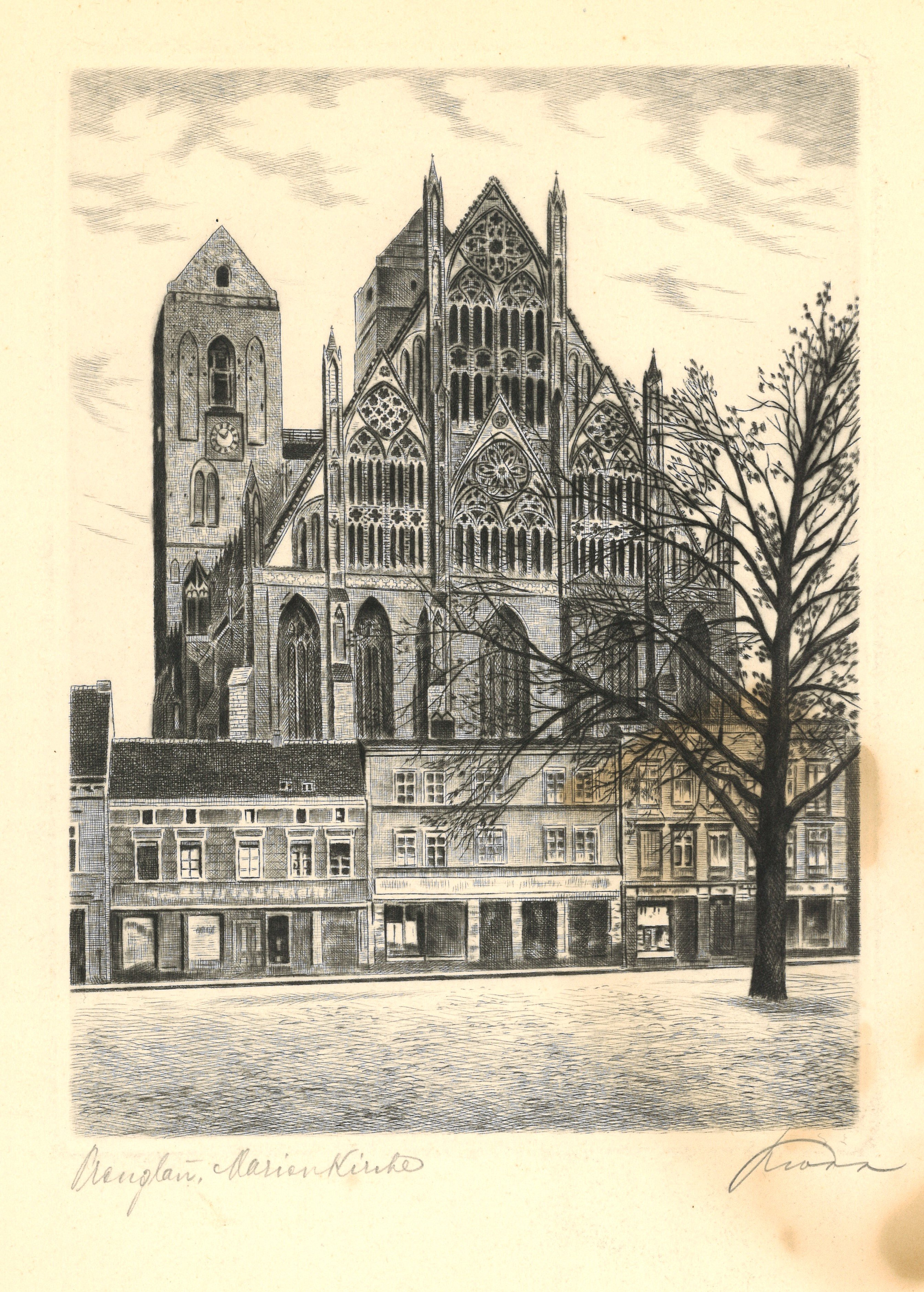 Prenzlau: Marienkirche von Osten (Landesgeschichtliche Vereinigung für die Mark Brandenburg e.V., Archiv CC BY)