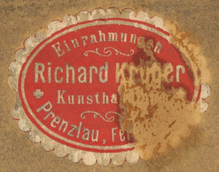 Kunsthandlung Richard Krüger in Prenzlau (Landesgeschichtliche Vereinigung für die Mark Brandenburg e.V., Archiv CC BY)