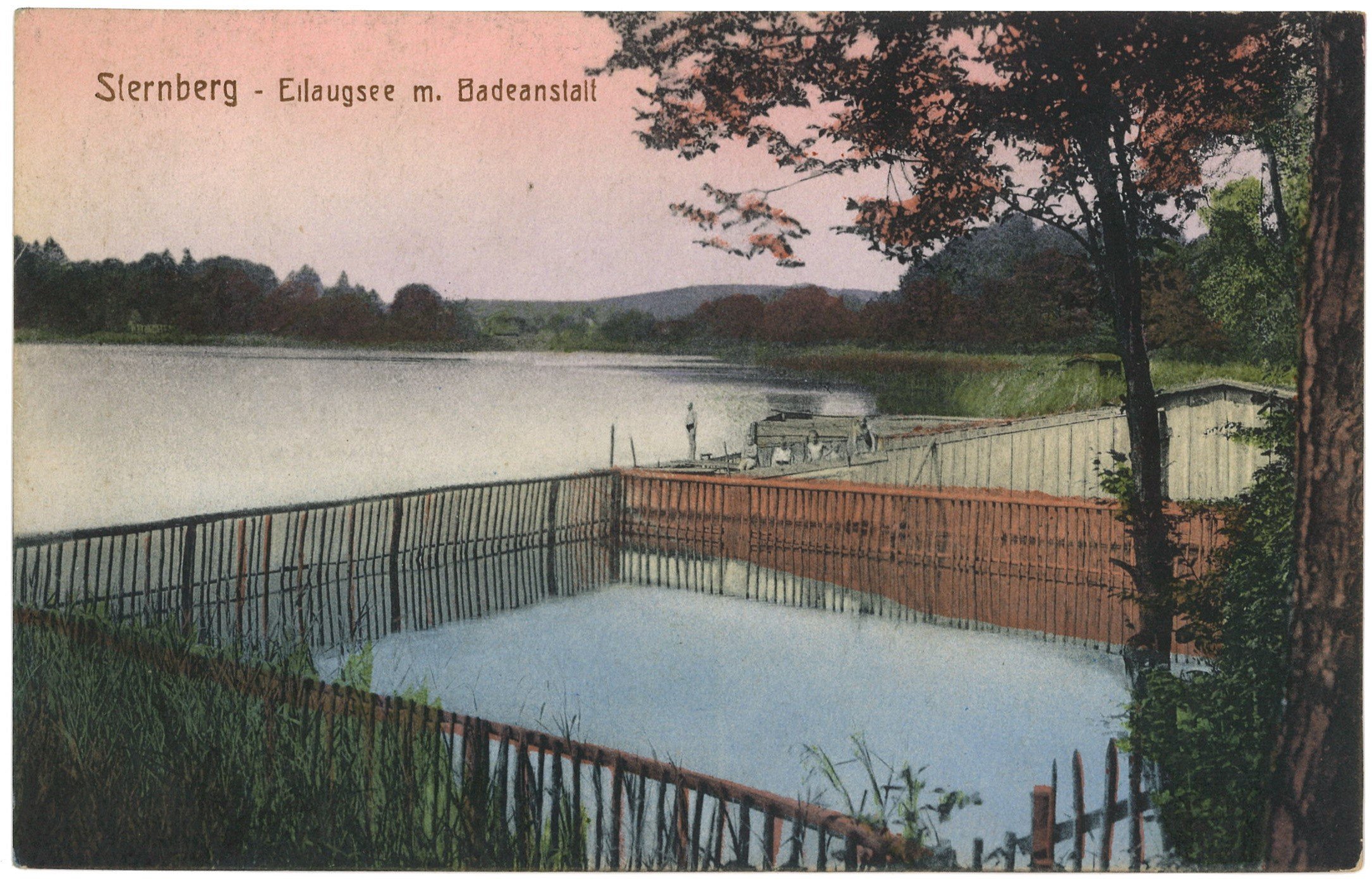 Sternberg [Torzym]: Badeanstalt am Eilangsee (Landesgeschichtliche Vereinigung für die Mark Brandenburg e.V., Archiv CC BY)