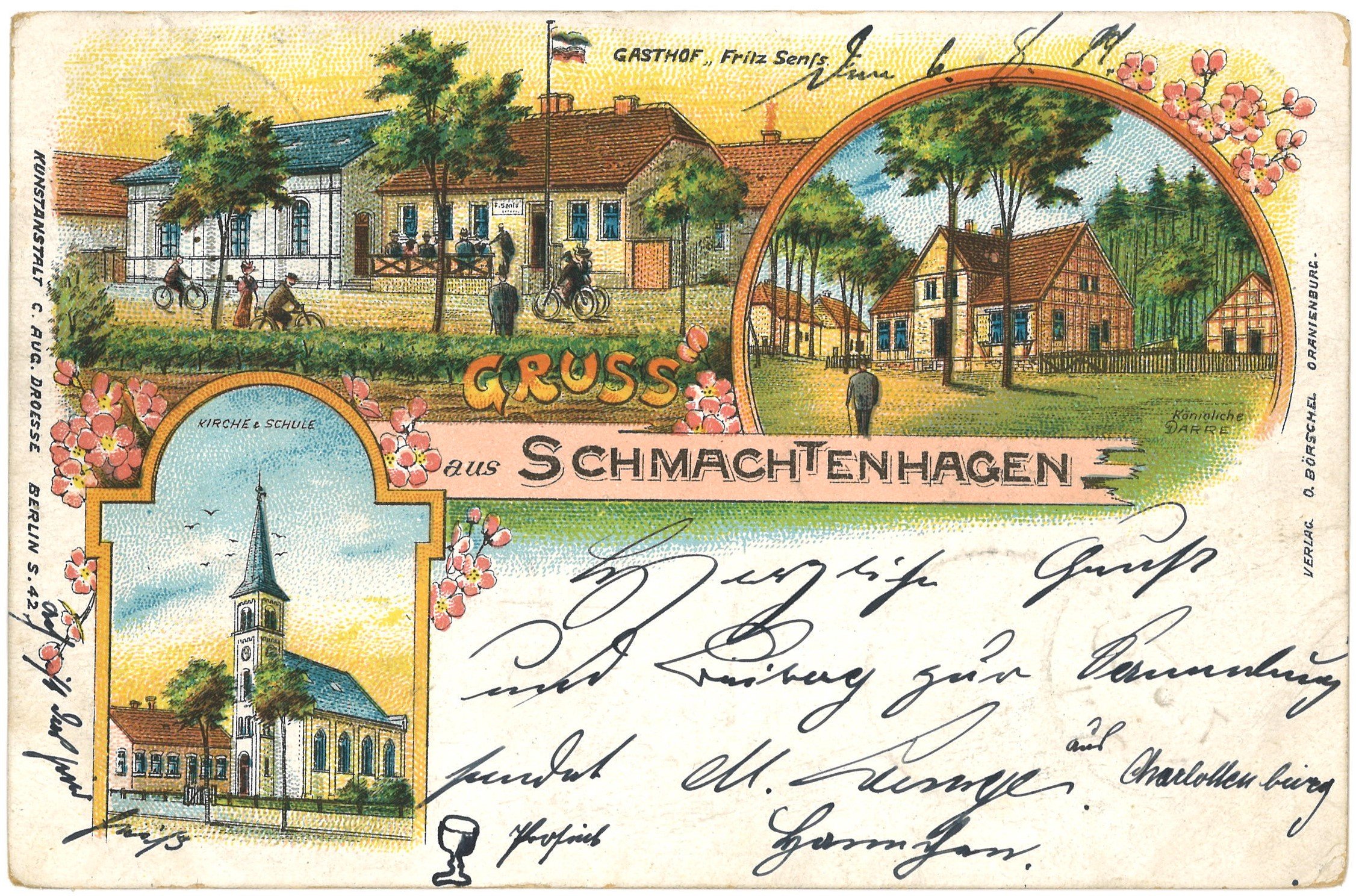 Schmachtenhagen (Niederbarnim): Drei Ansichten (Landesgeschichtliche Vereinigung für die Mark Brandenburg e.V., Archiv CC BY)