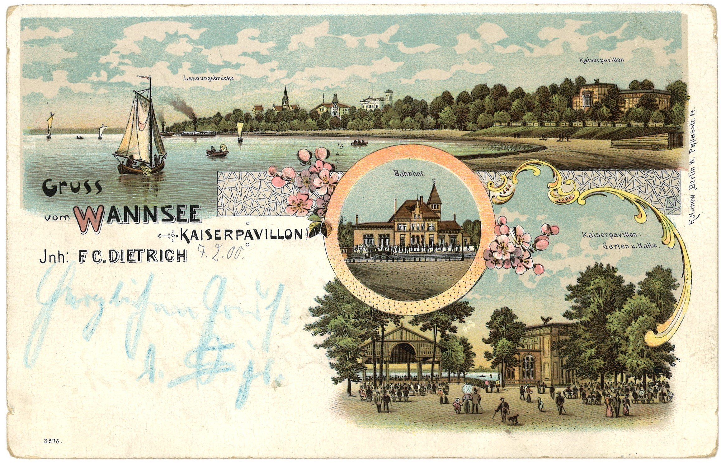 Berlin-Wannsee: Drei Ansichten (Landesgeschichtliche Vereinigung für die Mark Brandenburg e.V., Archiv CC BY)