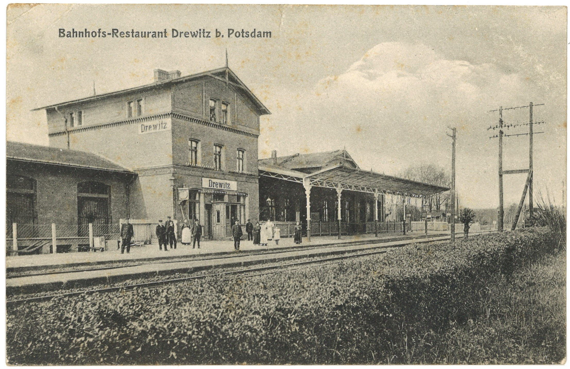 Potsdam-Drewitz: Bahnhof (Landesgeschichtliche Vereinigung für die Mark Brandenburg e.V., Archiv CC BY)