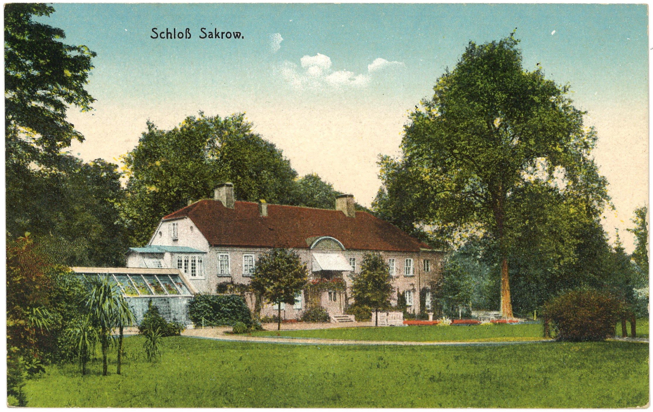 Potsdam-Sacrow: Schloss von Südwesten (Parkseite) (Landesgeschichtliche Vereinigung für die Mark Brandenburg e.V., Archiv CC BY)
