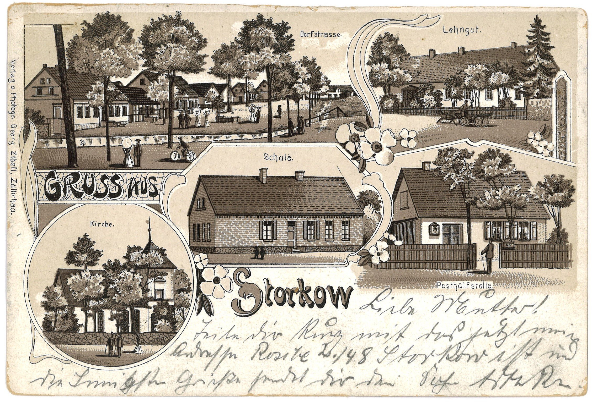 Storkow (Weststernberg) [Starków (Rzepin)]: Fünf Ansichten (Landesgeschichtliche Vereinigung für die Mark Brandenburg e.V., Archiv CC BY)