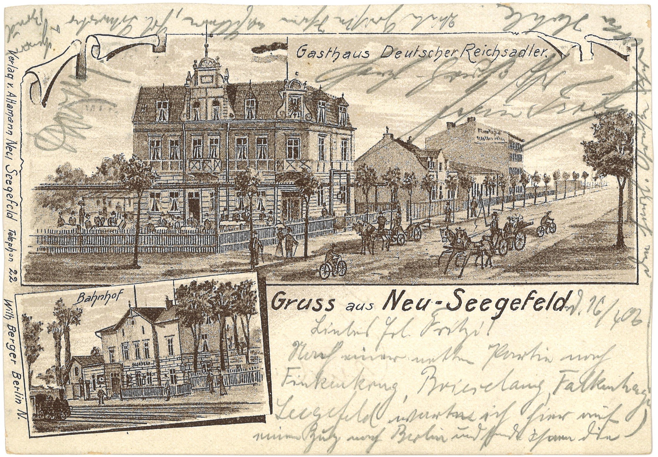 Falkensee-Neu Seegefeld: Zwei Ansichten (Landesgeschichtliche Vereinigung für die Mark Brandenburg e.V., Archiv CC BY)