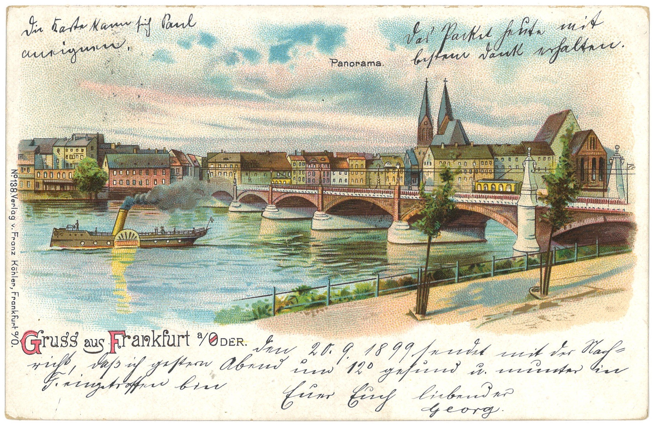 Frankfurt (Oder): Oderbrücke (Landesgeschichtliche Vereinigung für die Mark Brandenburg e.V., Archiv CC BY)