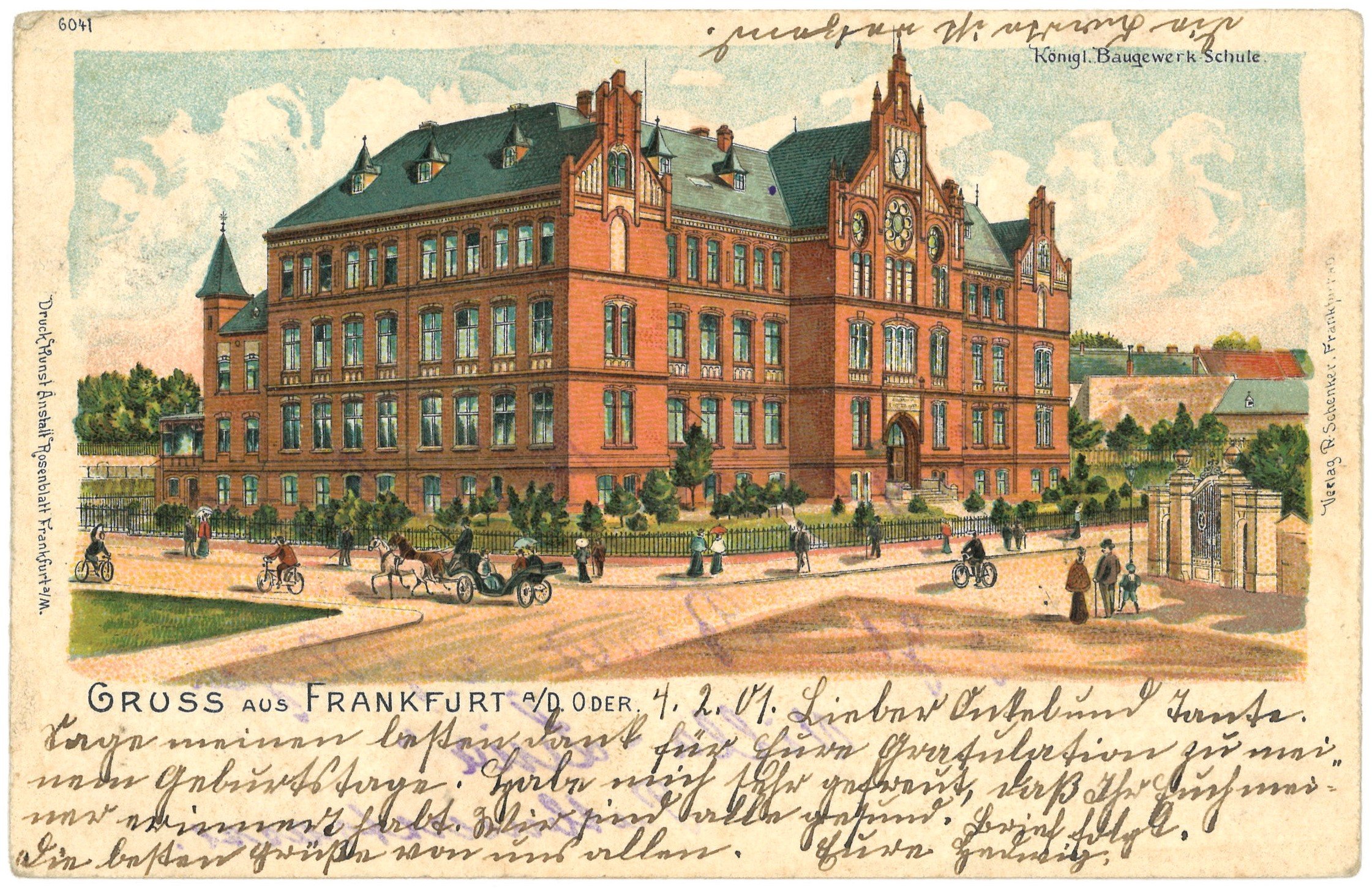 Frankfurt (Oder): Baugewerkschule (Landesgeschichtliche Vereinigung für die Mark Brandenburg e.V., Archiv CC BY)