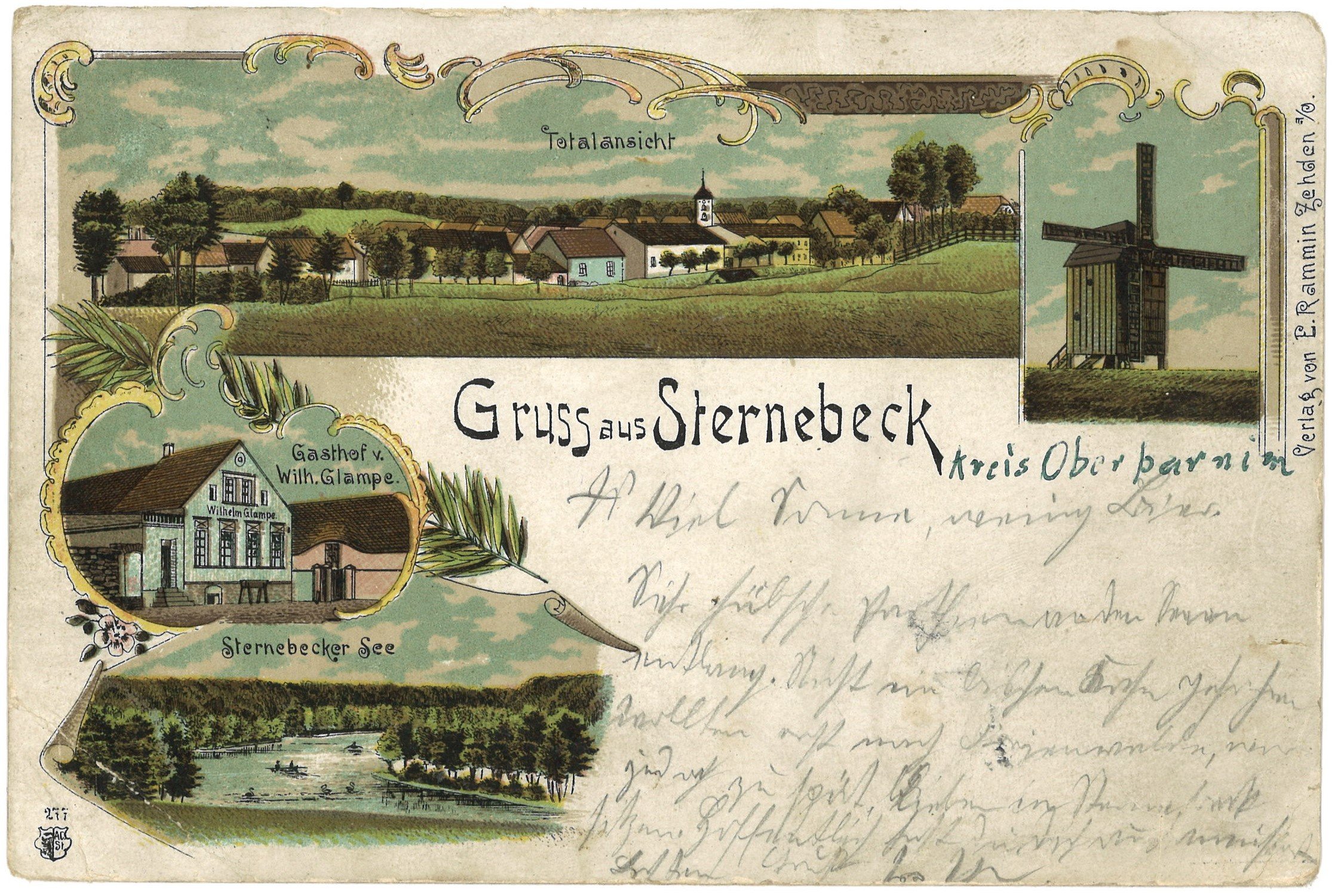 Sternebeck: Vier Ansichten (Landesgeschichtliche Vereinigung für die Mark Brandenburg e.V., Archiv CC BY)
