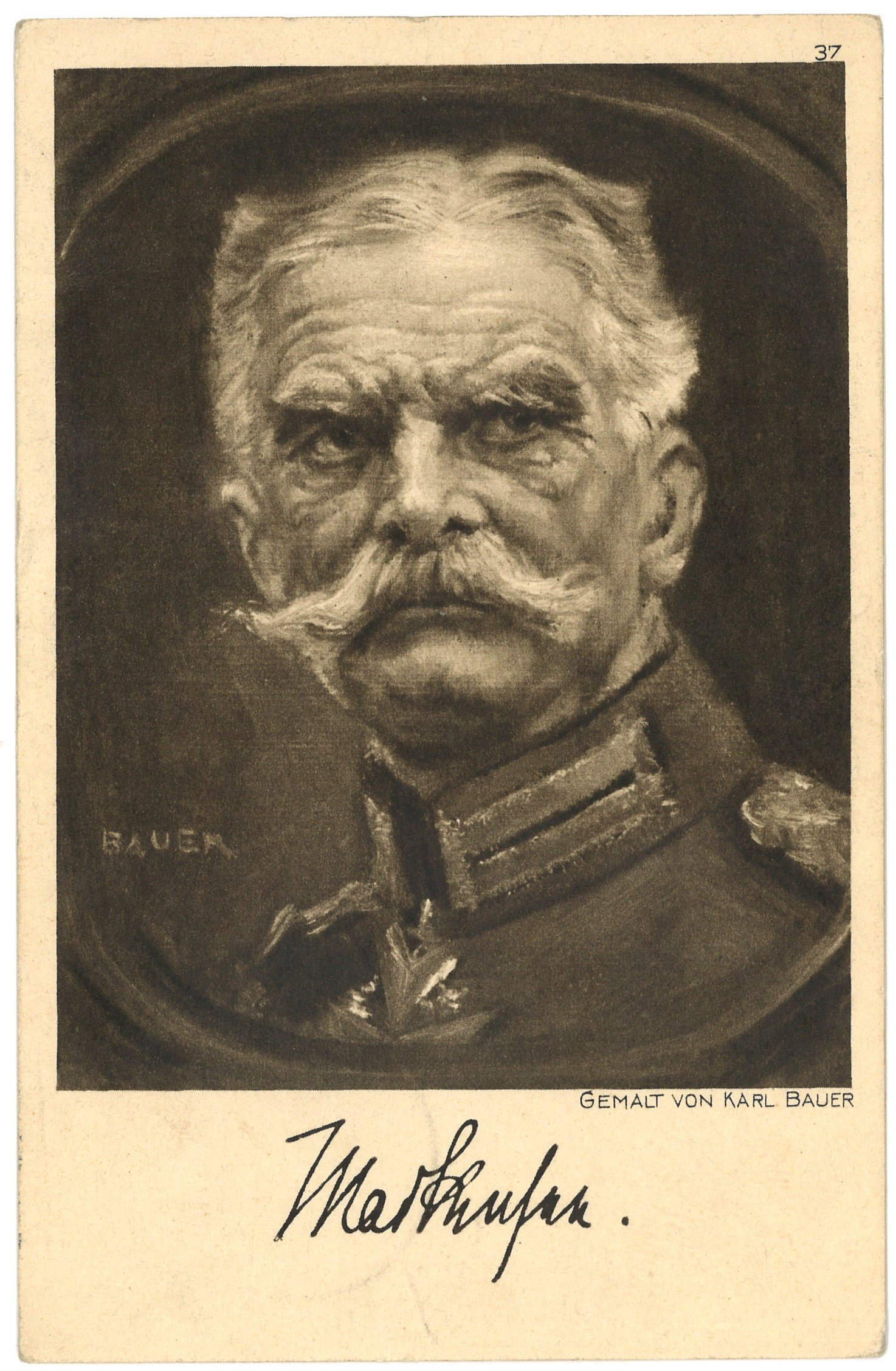 Mackensen, August von (1849–1945), preuß. Generalfeldmarschall (Gemälde von Karl Bauer) (Landesgeschichtliche Vereinigung für die Mark Brandenburg e.V. CC BY)