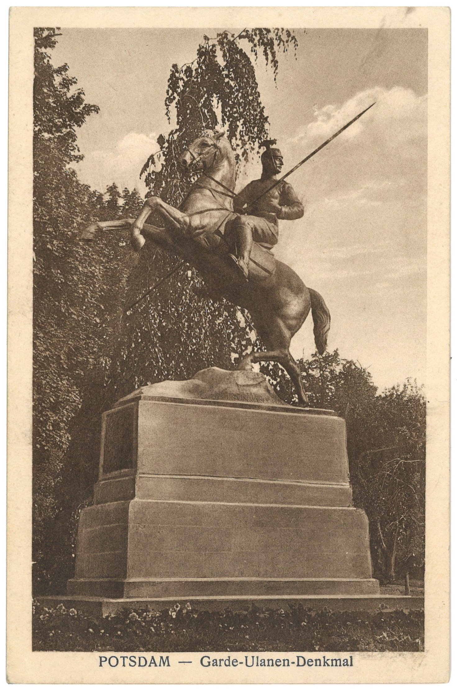 Potsdam: Denkmal des 3. Garde-Ulanen-Regiments (Landesgeschichtliche Vereinigung für die Mark Brandenburg e.V. CC BY)