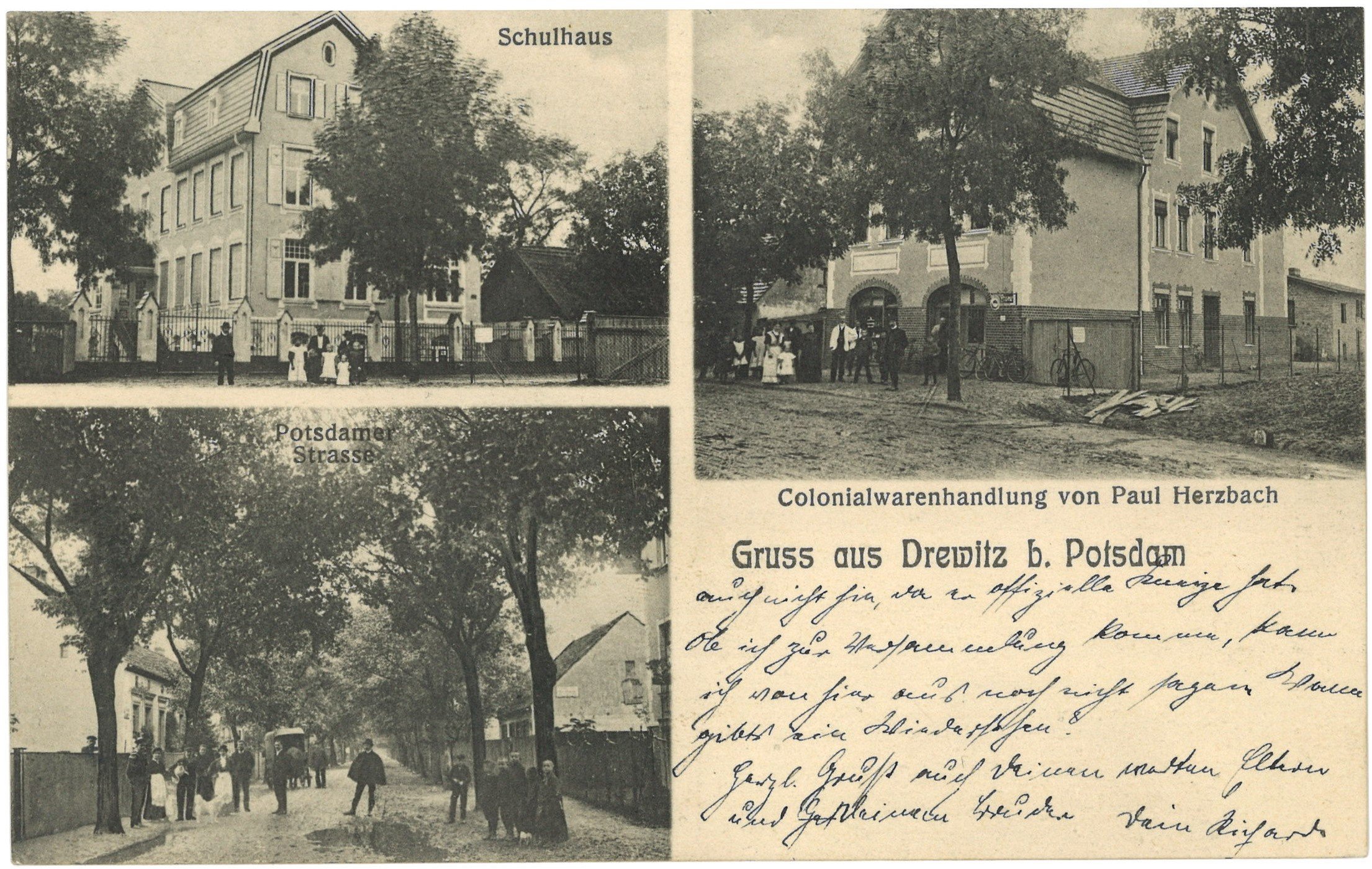 Potsdam-Drewitz: Drei Ansichten (Landesgeschichtliche Vereinigung für die Mark Brandenburg e.V. CC BY)