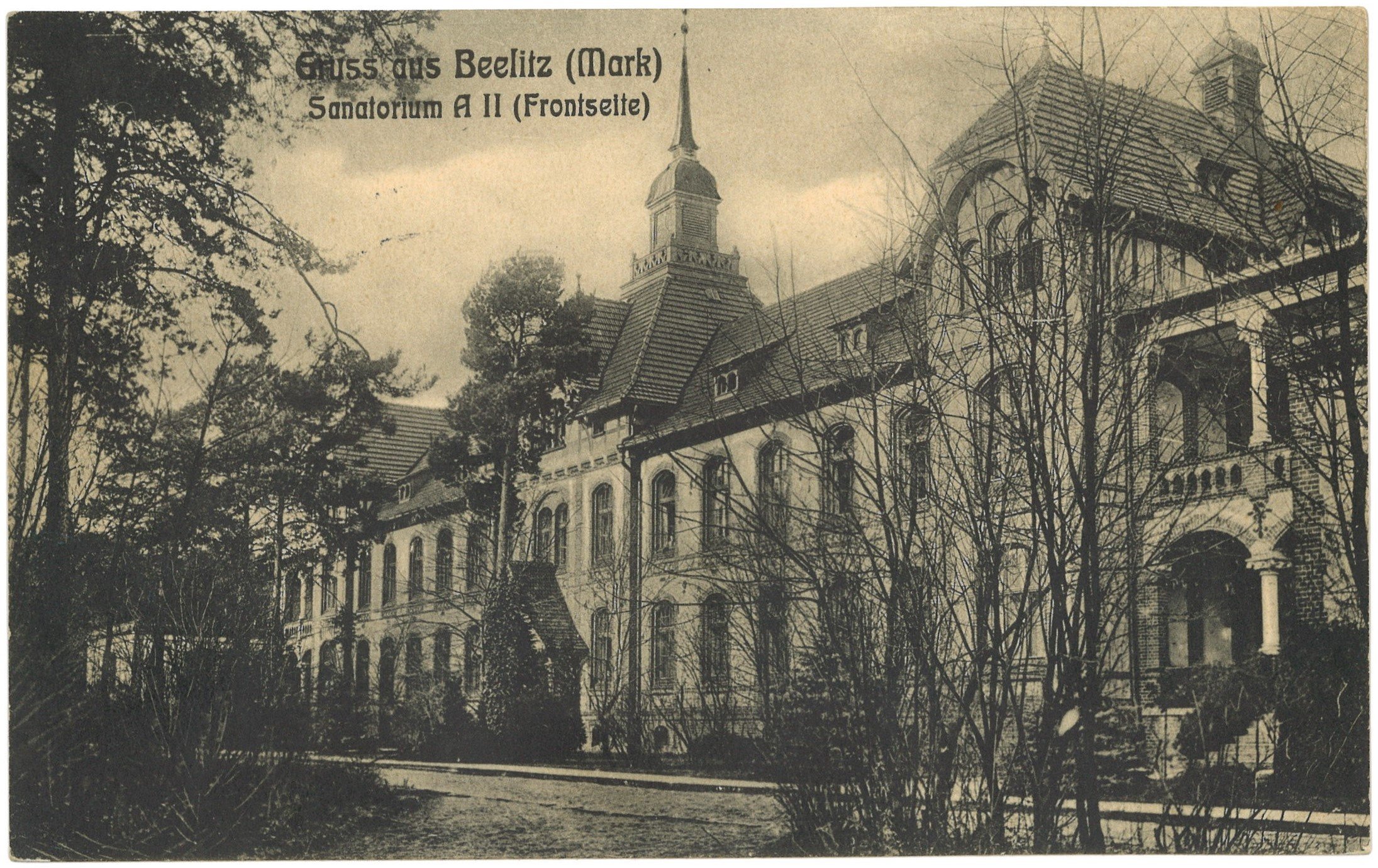 Beelitz-Heilstätten: Sanatoruium A II (Vorderseite) (Landesgeschichtliche Vereinigung für die Mark Brandenburg e.V. CC BY)
