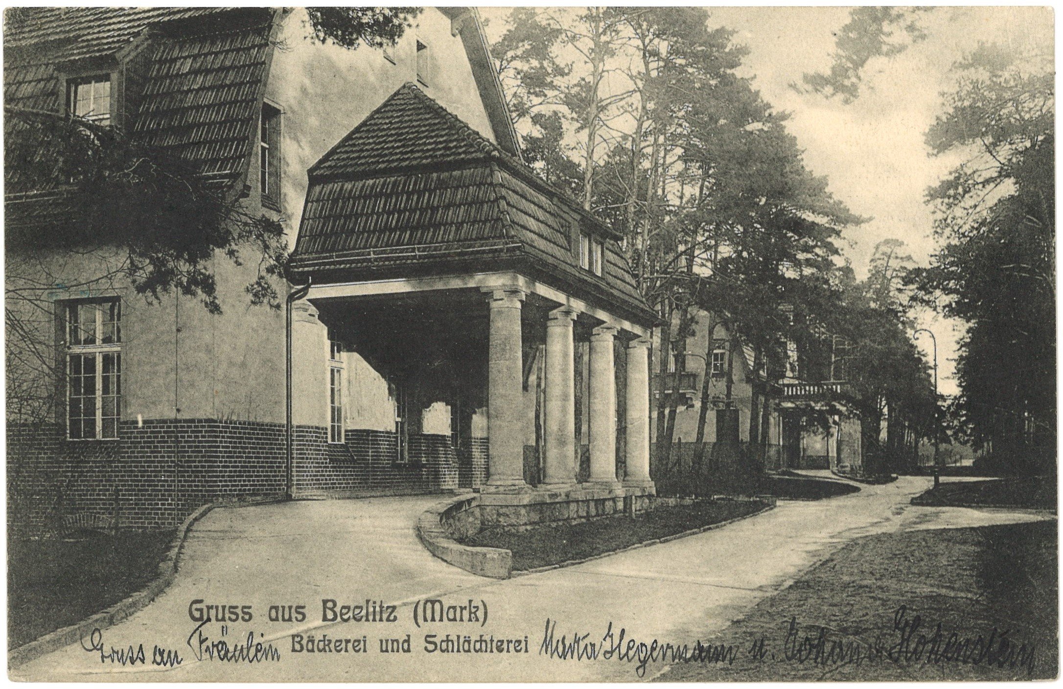 Beelitz-Heilstätten: Bäckerei und Schlächterei (Landesgeschichtliche Vereinigung für die Mark Brandenburg e.V. CC BY)