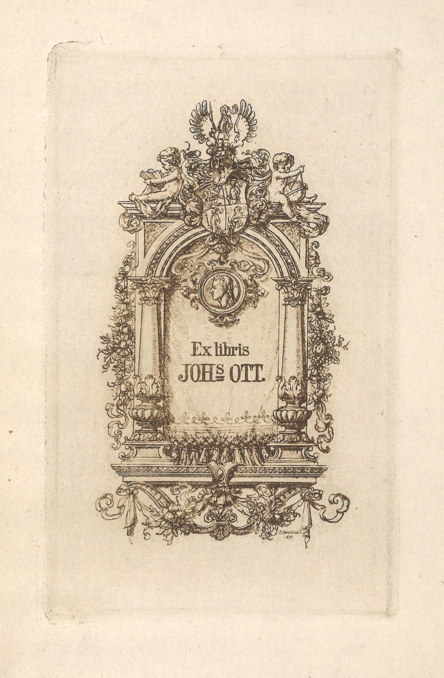 Exlibris Johannes Ott (Landesgeschichtliche Vereinigung für die Mark Brandenburg e.V. CC BY)