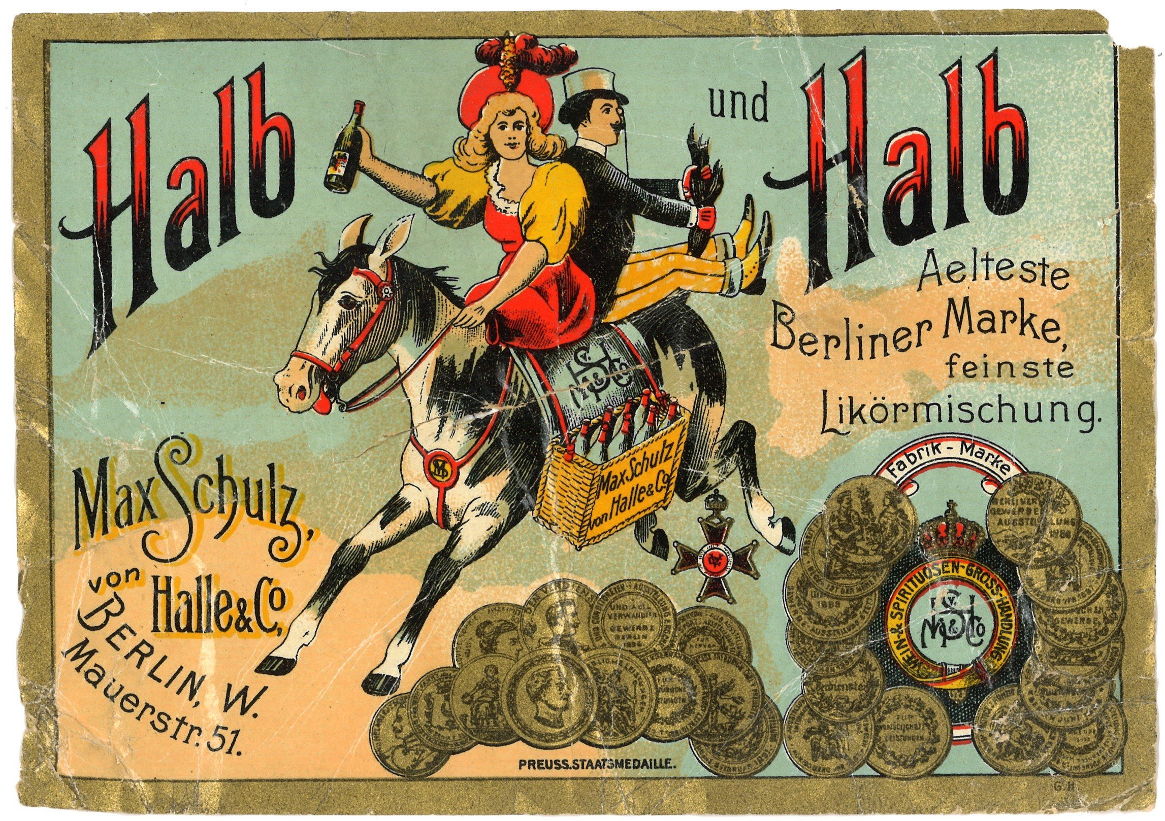 "Halb und Halb" (Likörmischung) (Landesgeschichtliche Vereinigung für die Mark Brandenburg e.V. CC BY)
