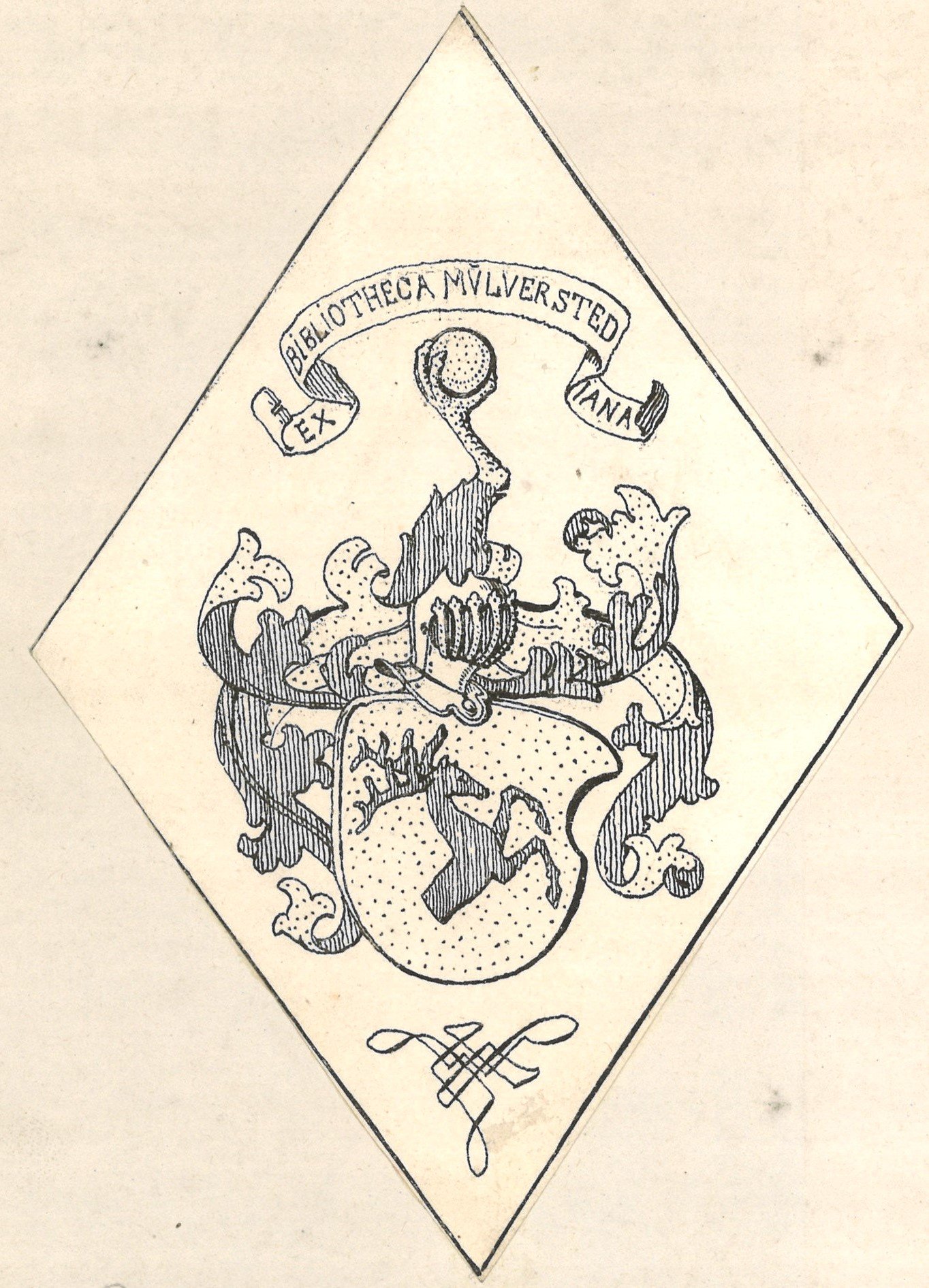 Exlibris George Adalbert von Mülverstedt (Landesgeschichtliche Vereinigung für die Mark Brandenburg e.V. CC BY)
