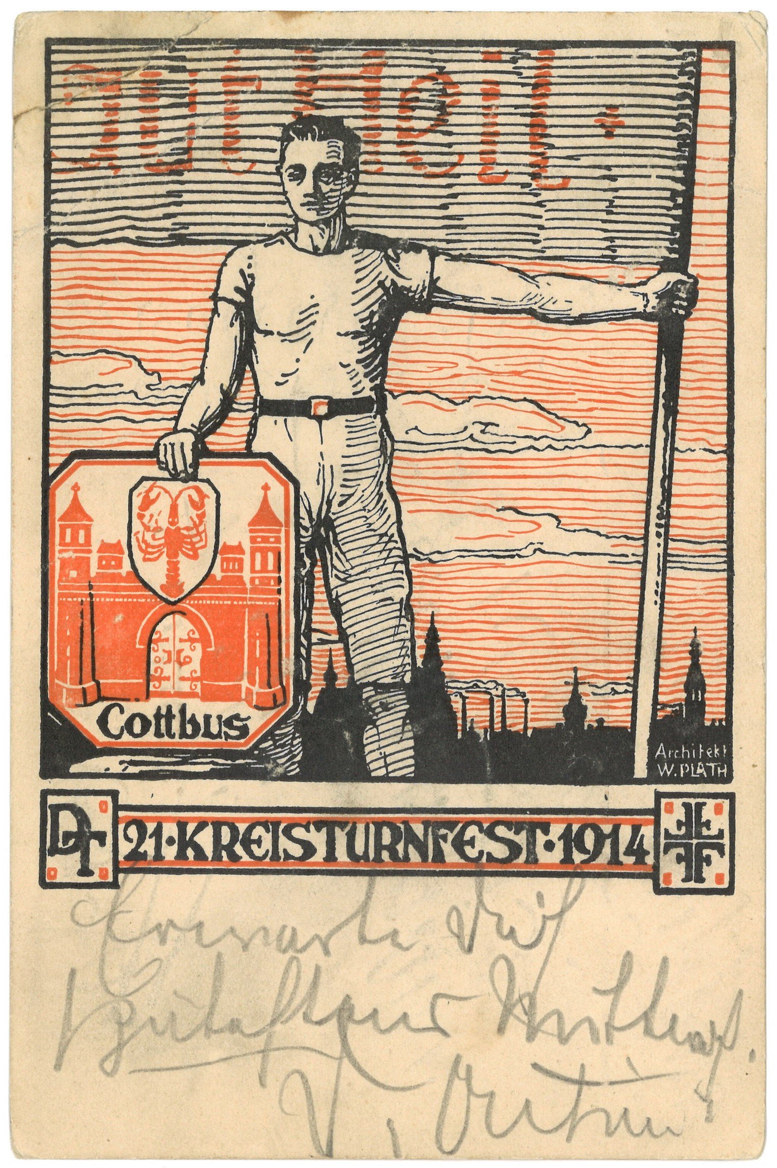 Cottbus: 21. Kreisturnfest 1914 (Landesgeschichtliche Vereinigung für die Mark Brandenburg e.V. CC BY)
