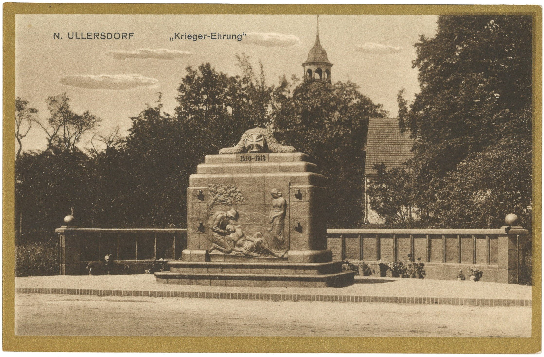 Nieder Ullersdorf (Kr. Sorau) [Mirostowice Dolne]: Kriegerdenkmal (Landesgeschichtliche Vereinigung für die Mark Brandenburg e.V. CC BY)