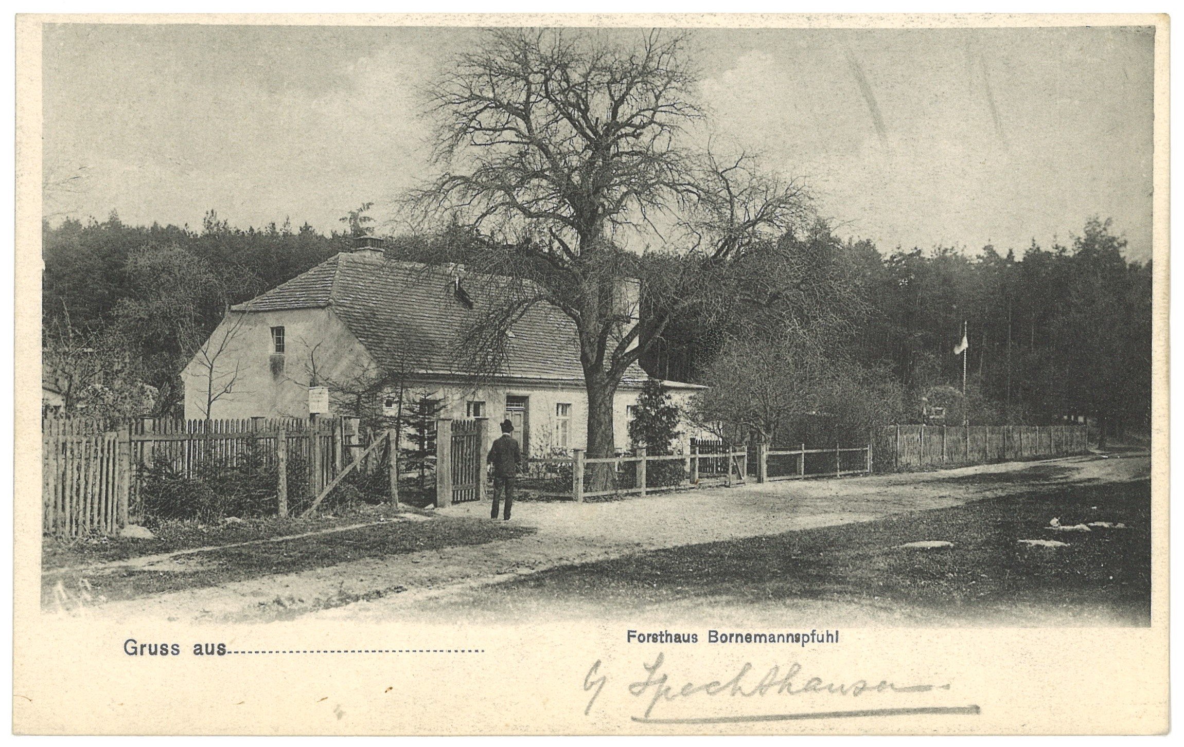 Forsthaus Bornemannspfuhl bei Eberswalde (Landesgeschichtliche Vereinigung für die Mark Brandenburg e.V. CC BY)