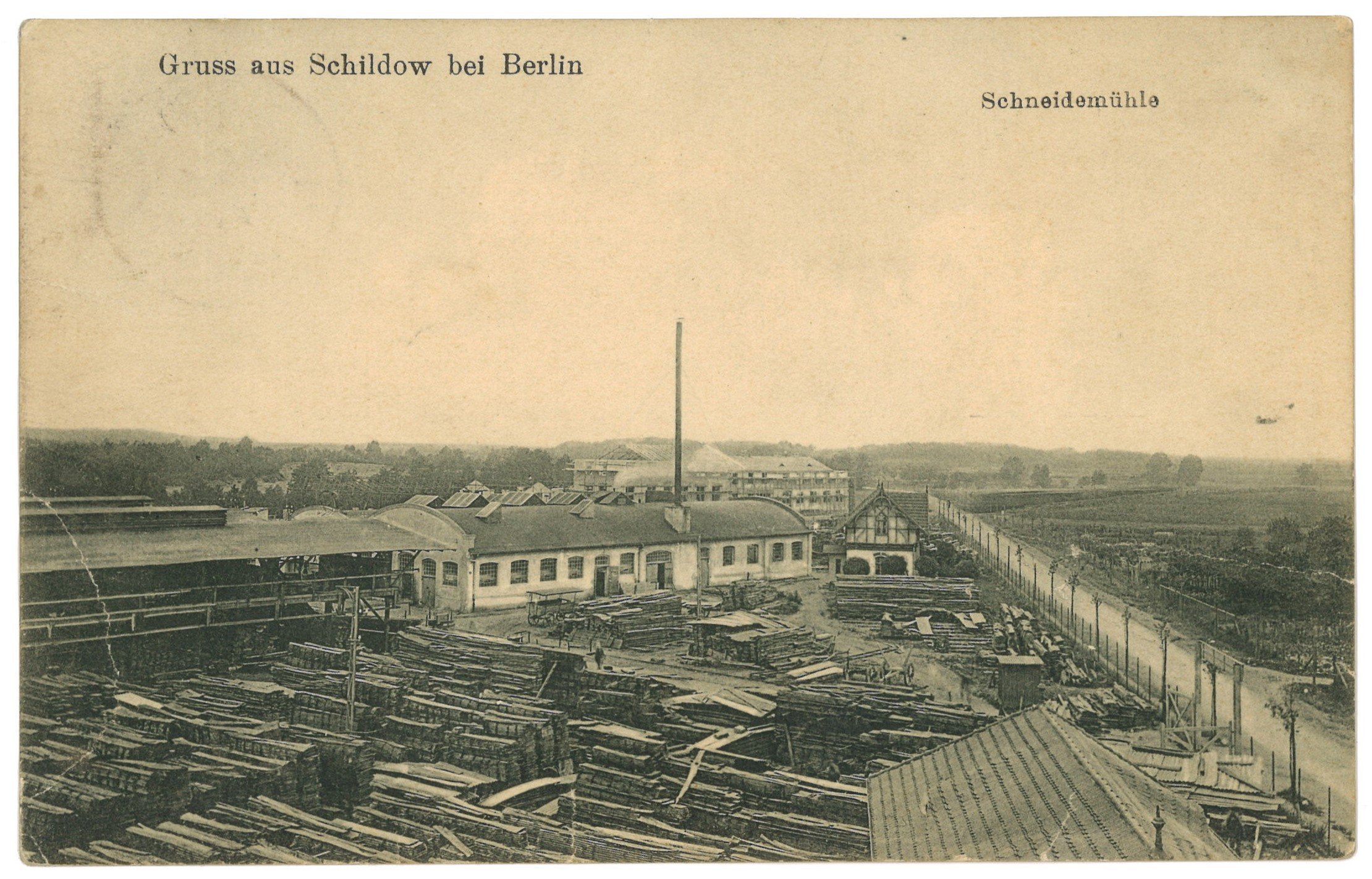 Schildow bei Berlin: Schneidemühle (Landesgeschichtliche Vereinigung für die Mark Brandenburg e.V. CC BY)