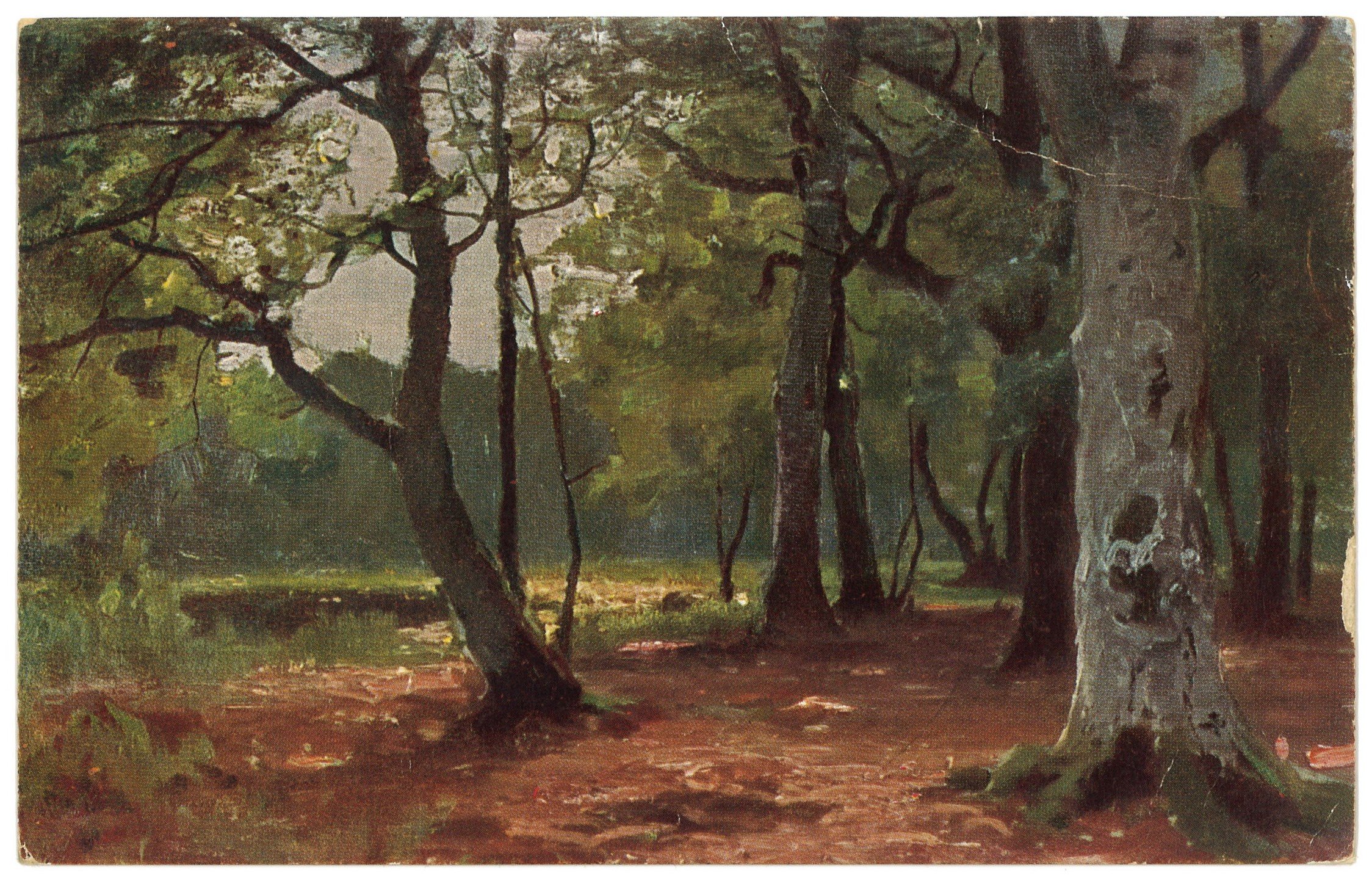 "Der deutsche Wald" (Gemälde von Konrad Müller-Kurzwelly) (Landesgeschichtliche Vereinigung für die Mark Brandenburg e.V. CC BY)