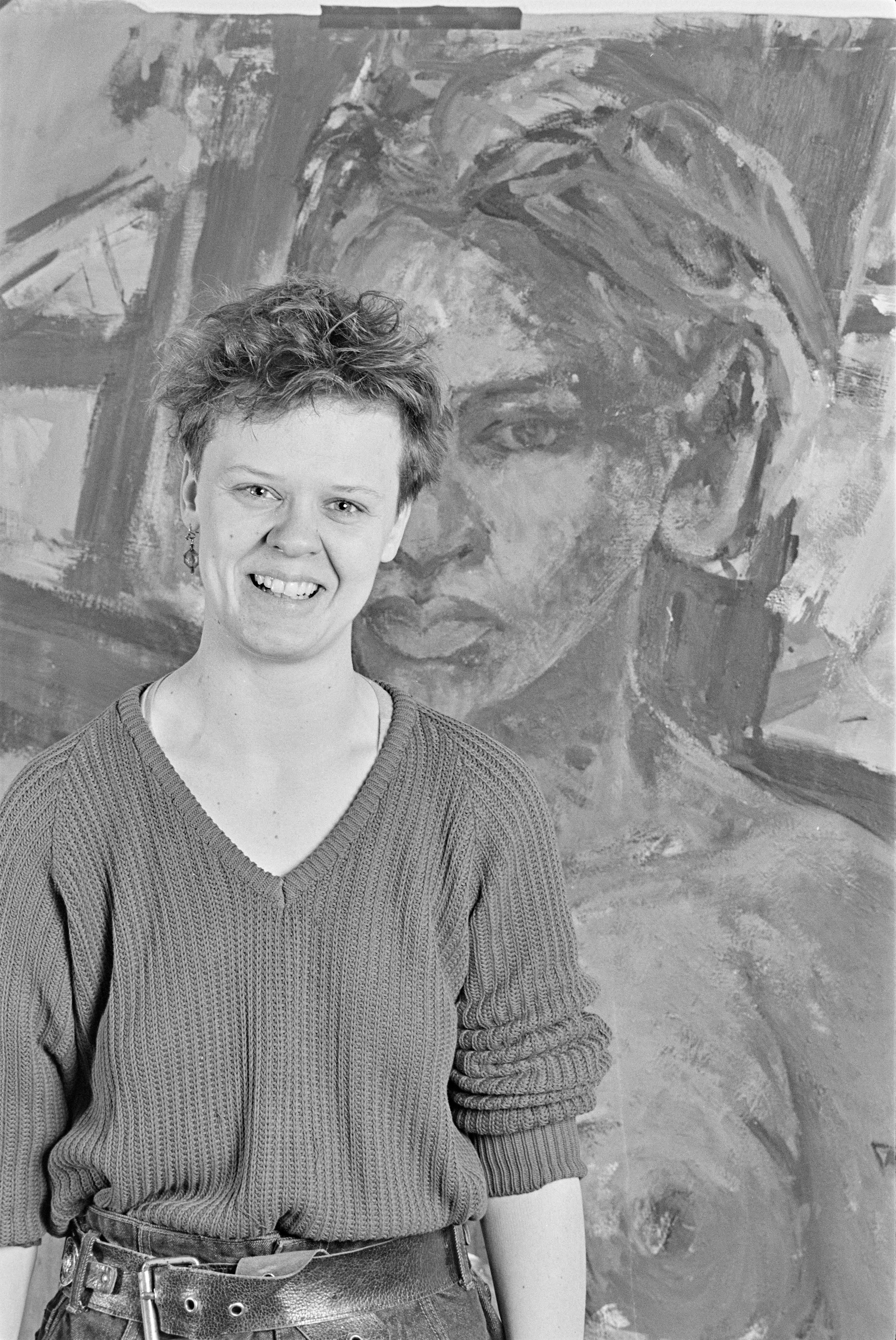 Porträtserie Susu Grunenberg (Zissy) 1987 K1 N1 (2023-09-18) (Schwules Museum RR-F)