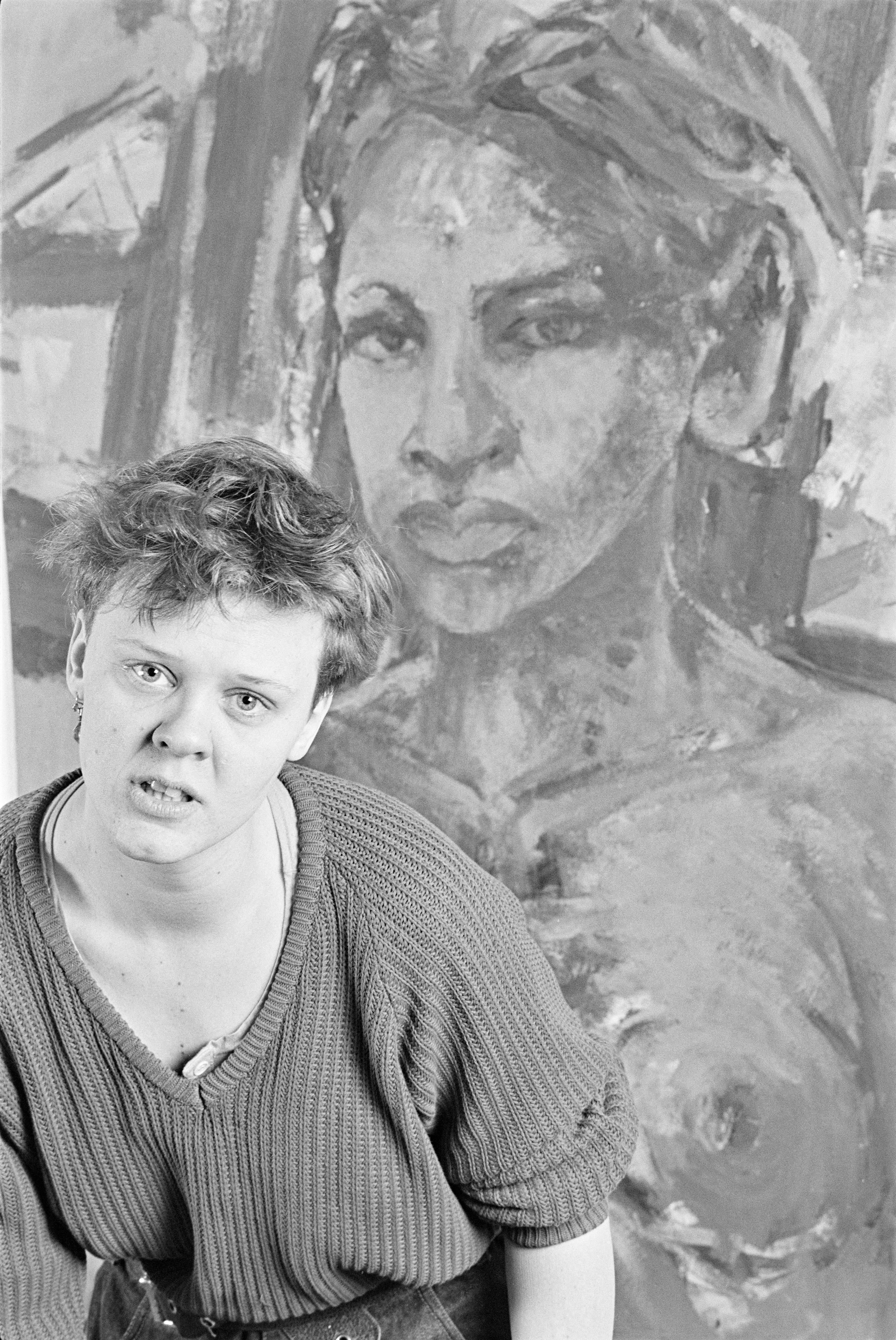 Porträtserie Susu Grunenberg (Zissy) 1987 K1 N2 (2023-09-18) (Schwules Museum RR-F)