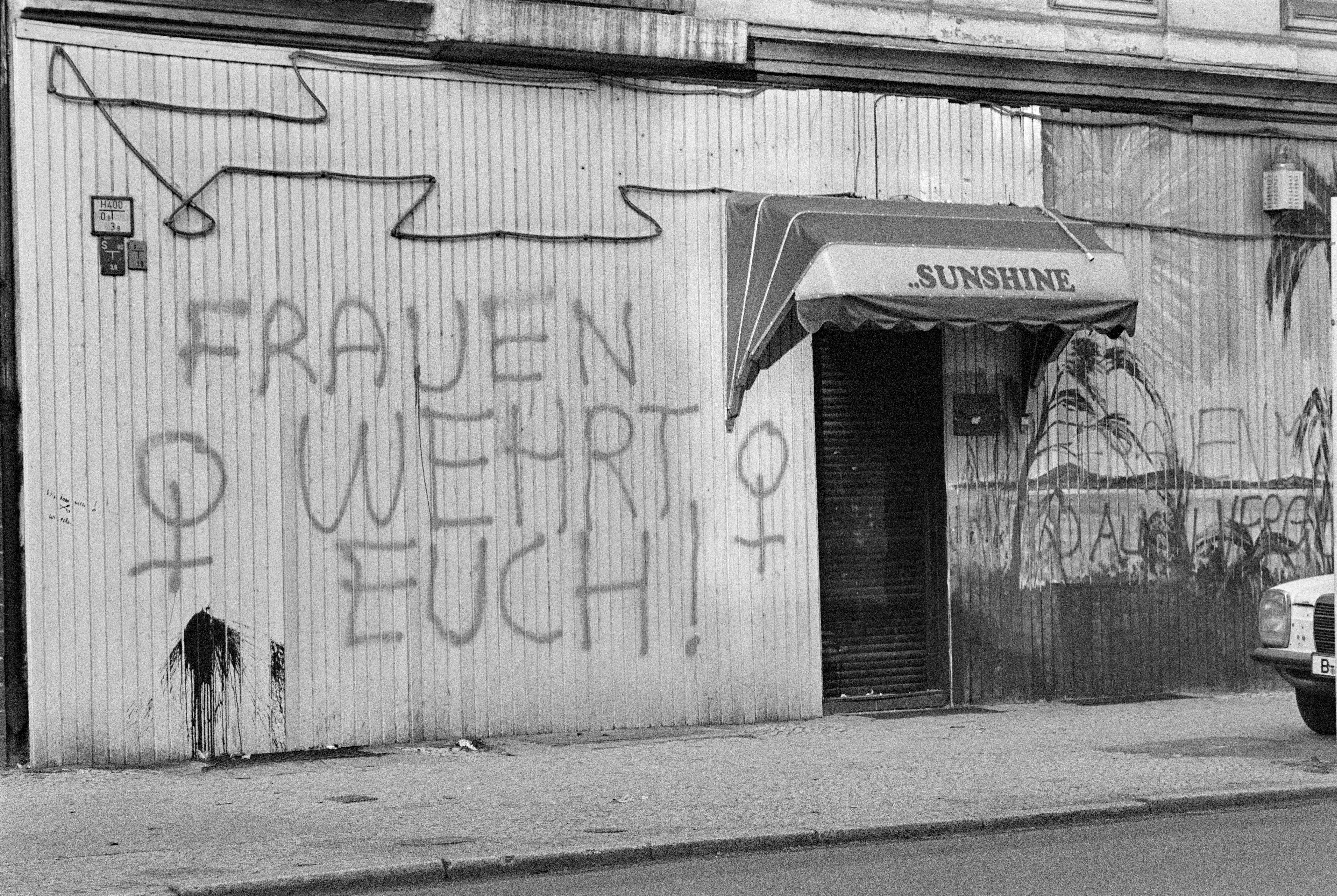 Silbersteinstraße Graffitis 1983 K1 N1 (2023-09-18) (Schwules Museum RR-F)