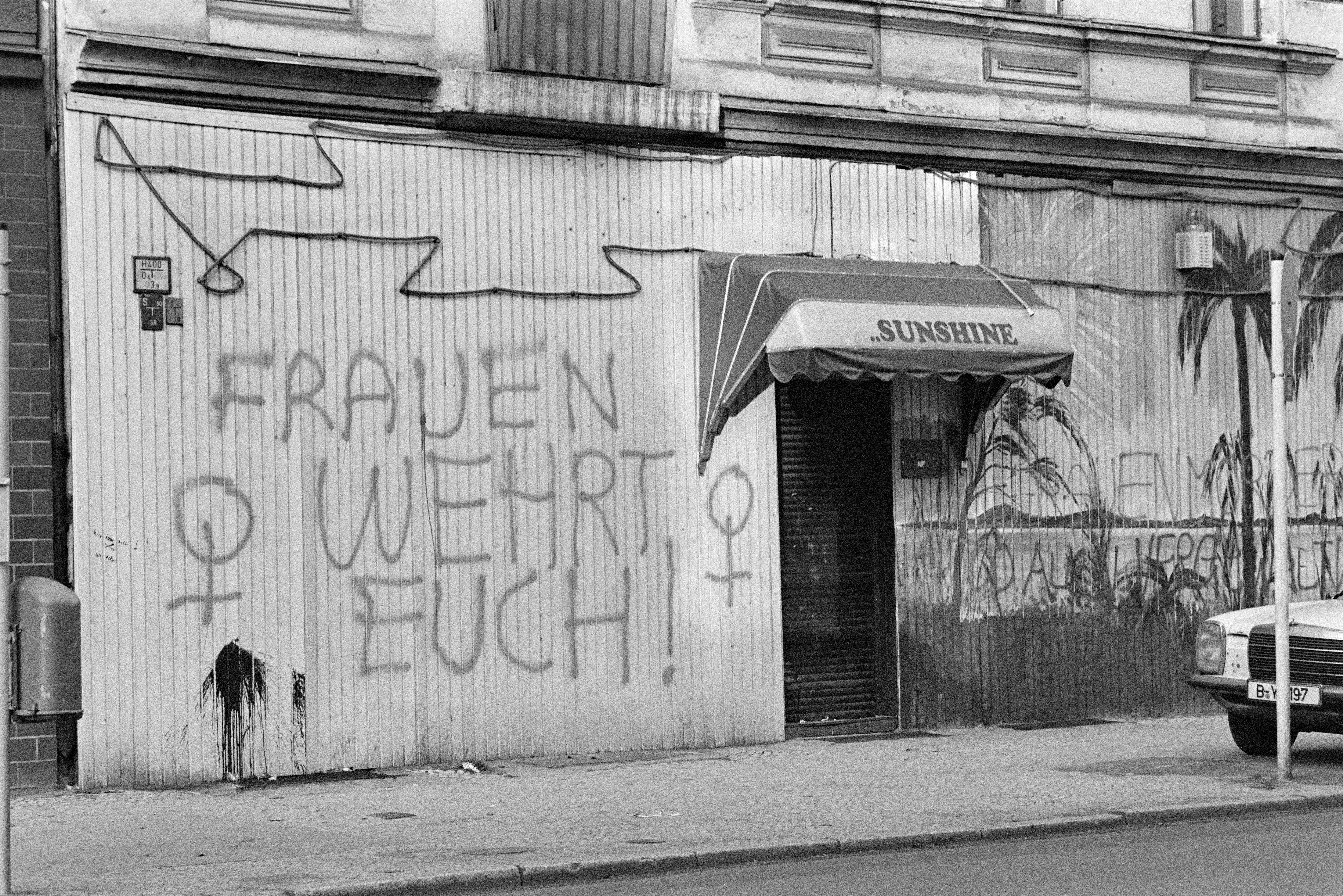 Silbersteinstraße Graffitis 1983 K1 N2 (2023-09-18) (Schwules Museum RR-F)