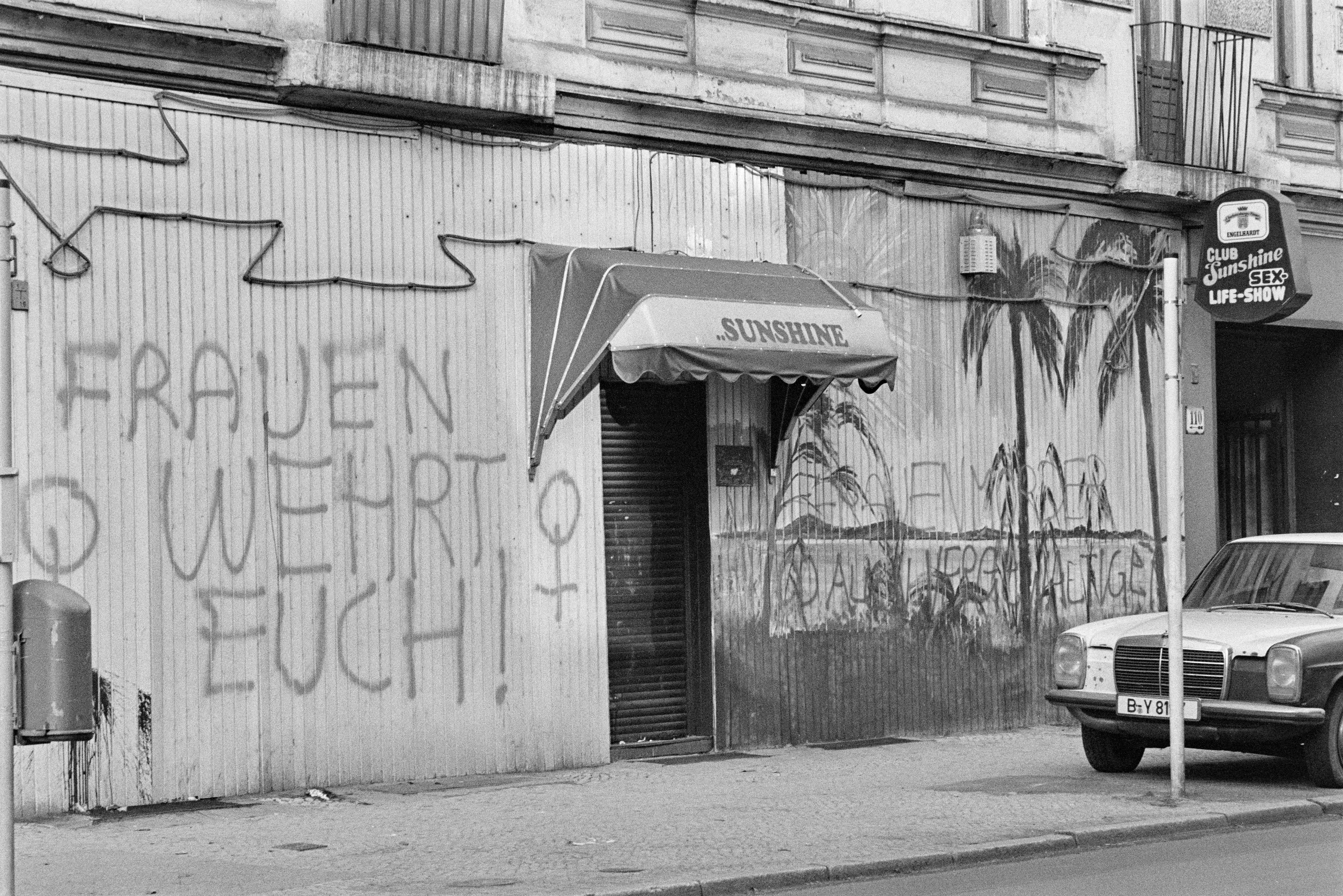 Silbersteinstraße Graffitis 1983 K1 N4 (2023-09-18) (Schwules Museum RR-F)