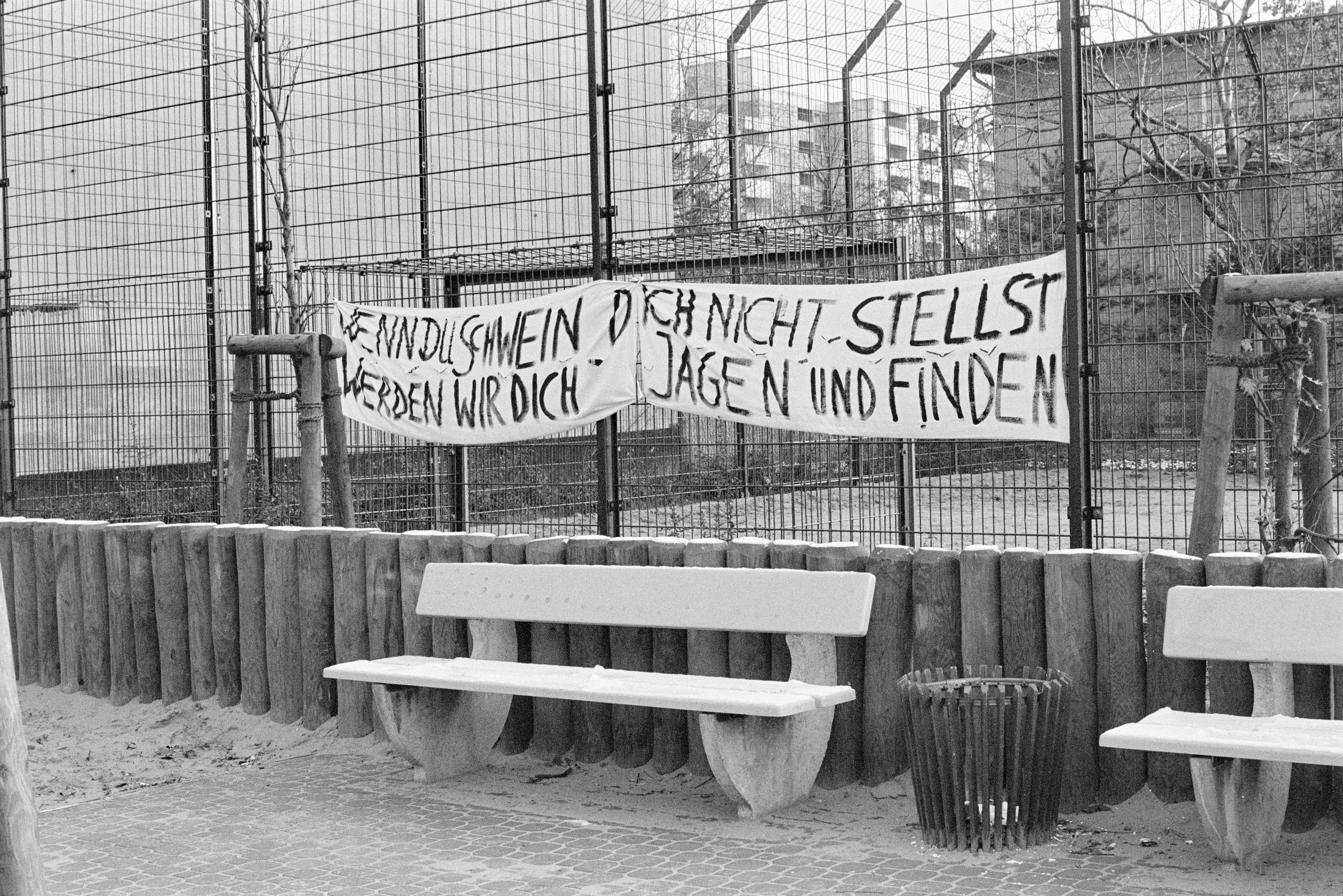 Silbersteinstraße Graffitis 1983 K1 N9 (2023-09-18) (Schwules Museum RR-F)