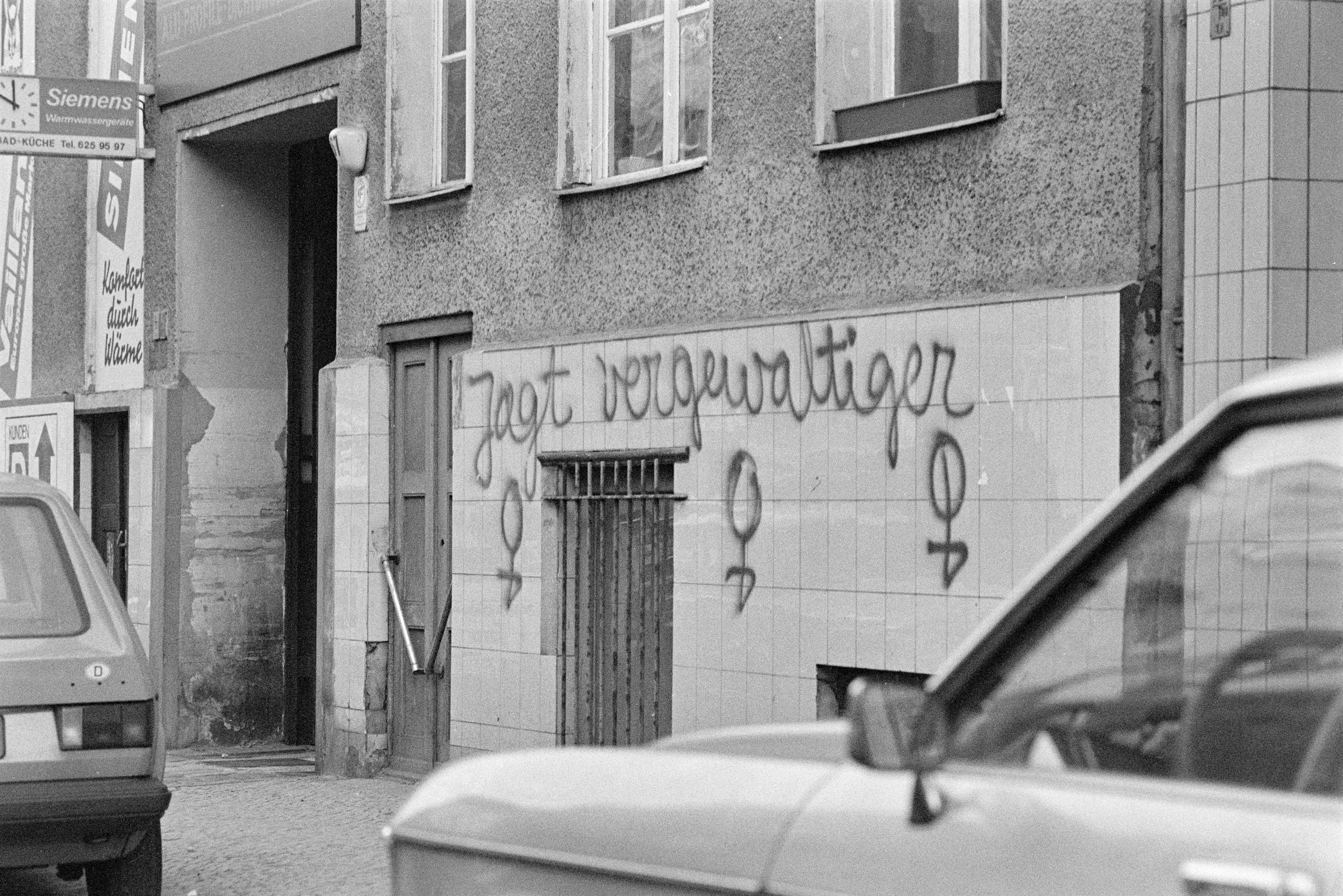 Silbersteinstraße Graffitis 1983 K1 N16 (2023-09-18) (Schwules Museum RR-F)