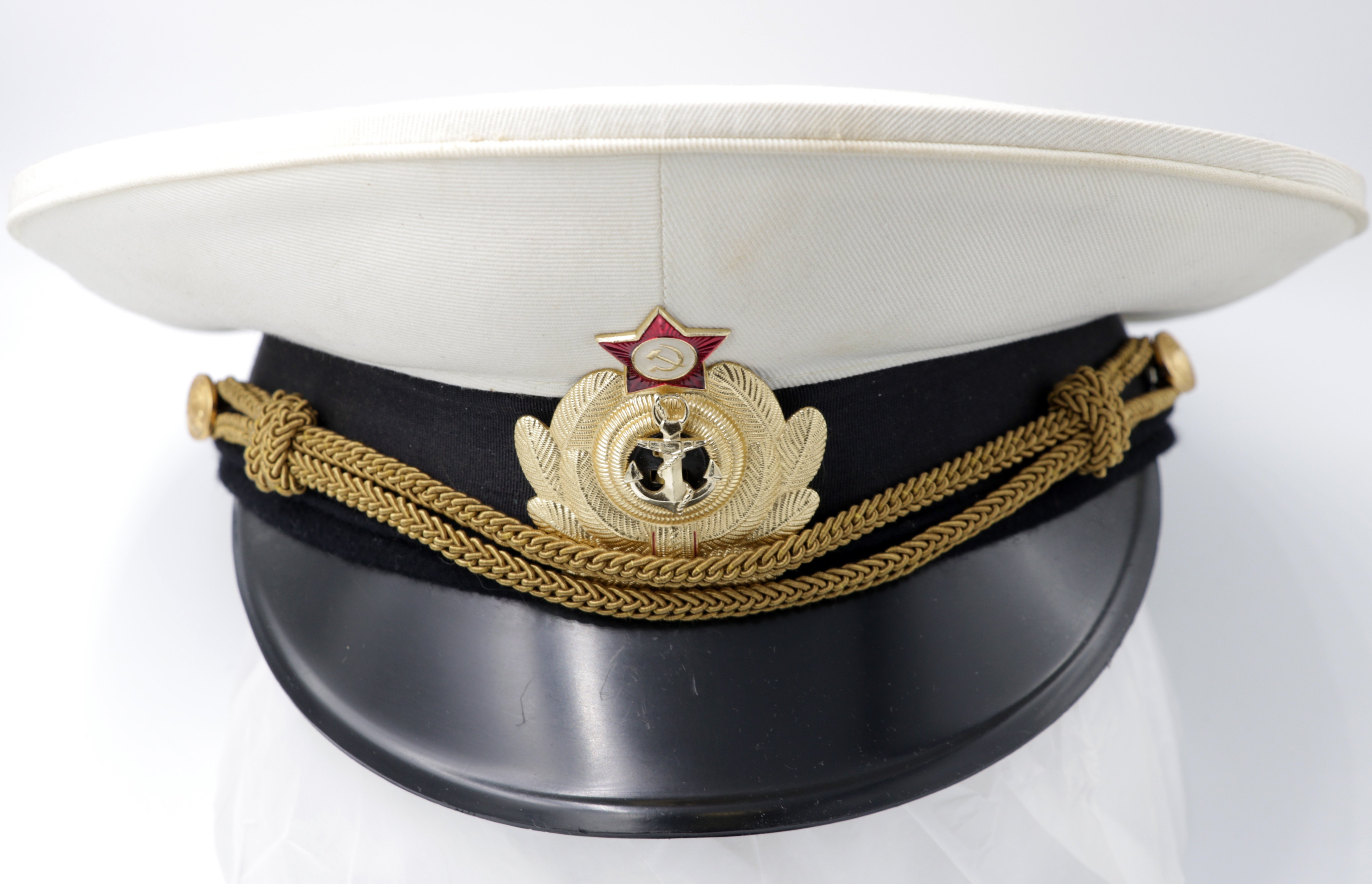 Uniformmütze Marine, Sowjetunion, eventuell 1980er Jahre (Museum Berlin-Karlshorst CC BY-NC-SA)