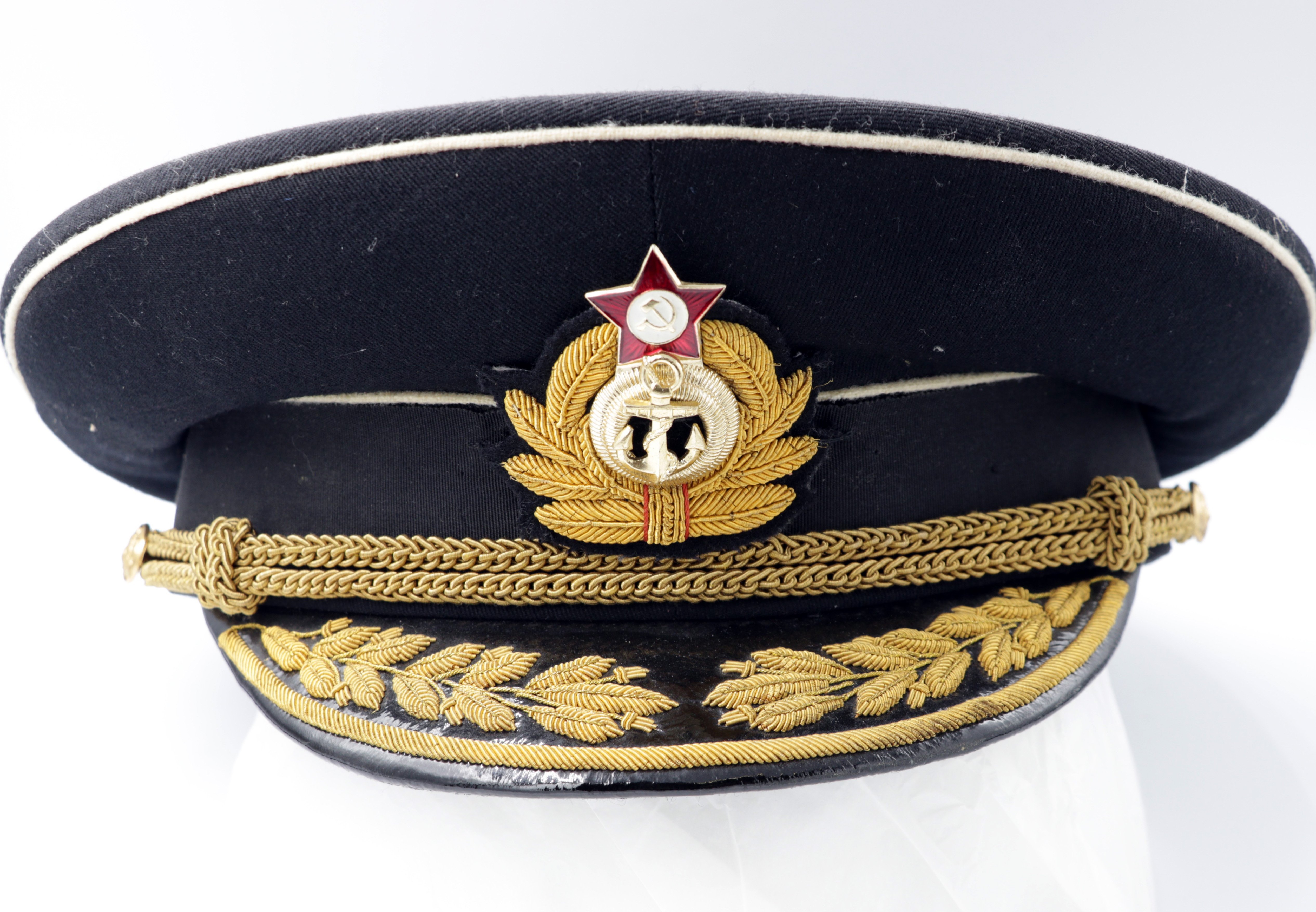Uniformmütze Marine, Sowjetunion, eventuell 1980er Jahre (Museum Berlin-Karlshorst CC BY-NC-SA)