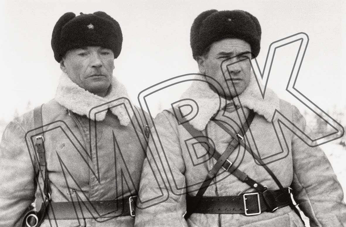 Sowjetische Soldaten, vermutlich Karelien, Winter 1939/40 (Museum Berlin-Karlshorst RR-P)