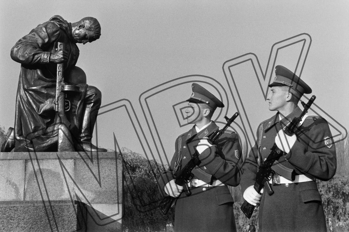 Fotografie: Gedenkfeier der WGT im Treptower Park Berlin, 13. November 1993 (Museum Berlin-Karlshorst RR-P)