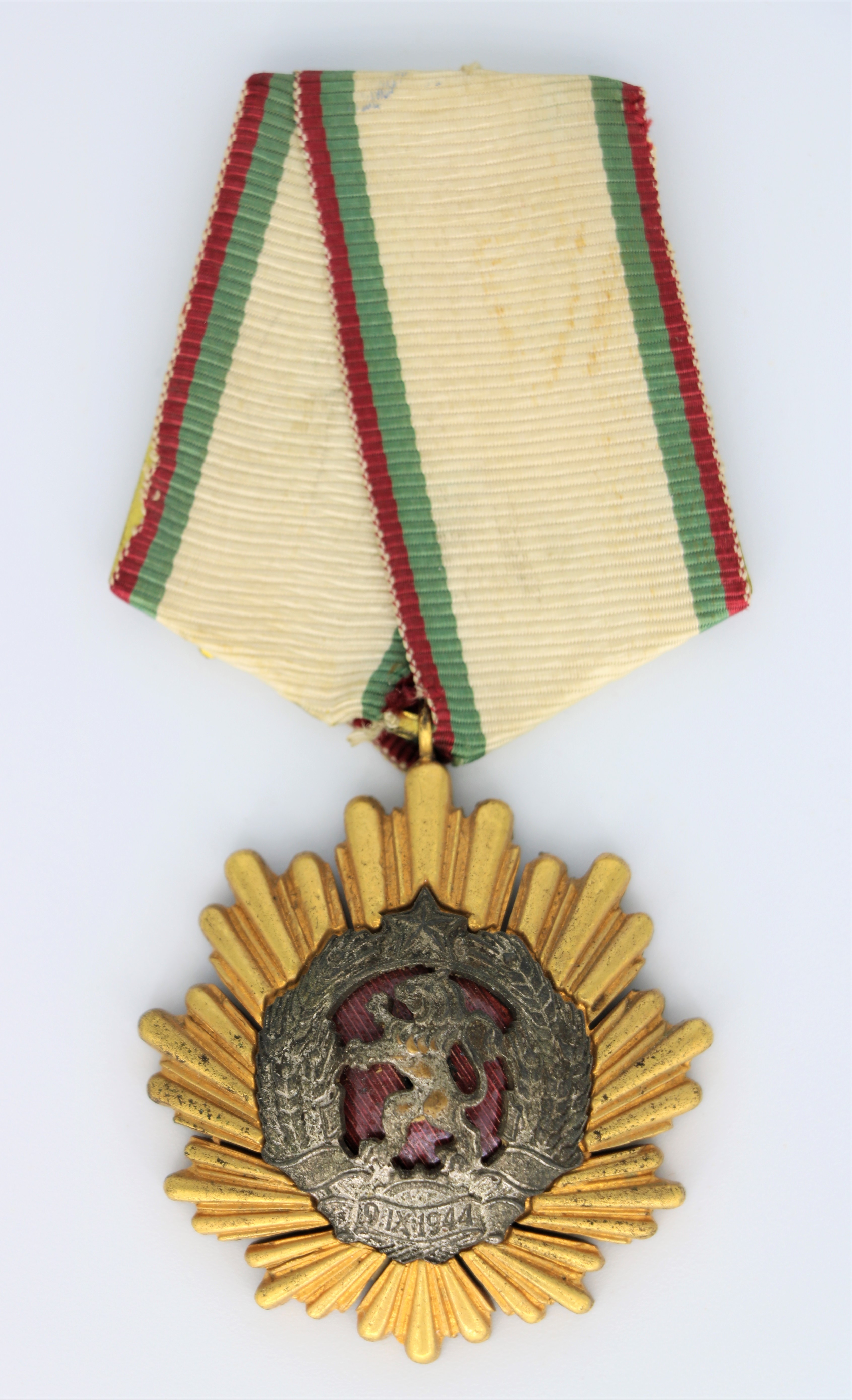 Orden der Volksrepublik Bulgarien Stufe 1, im Originaletui (Museum Berlin-Karlshorst CC BY-NC-SA)