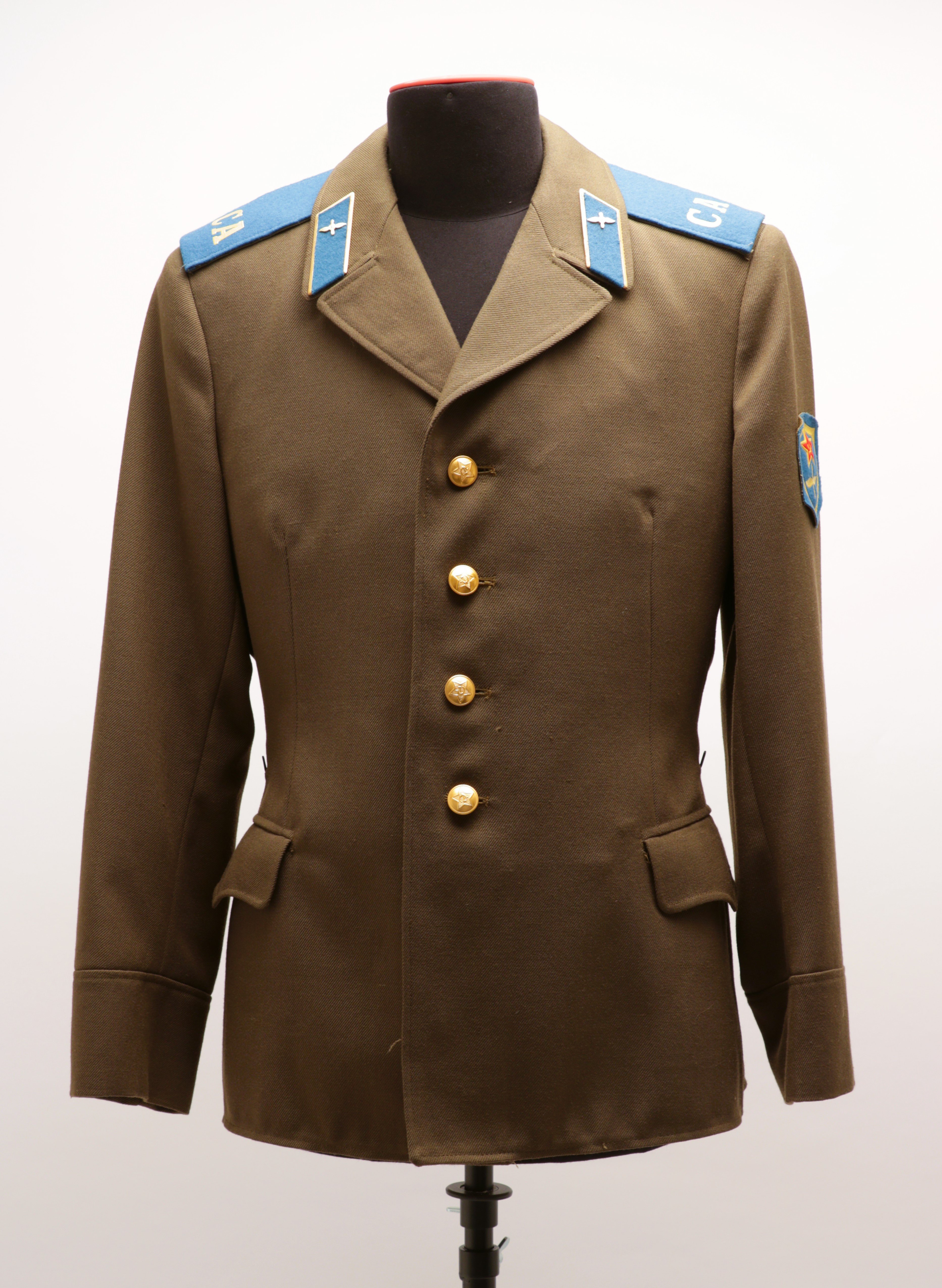 Jacke einer Dienstuniform für Soldaten der Sowjetarmee, Sowjetunion, 1985 (Museum Berlin-Karlshorst CC BY-NC-SA)