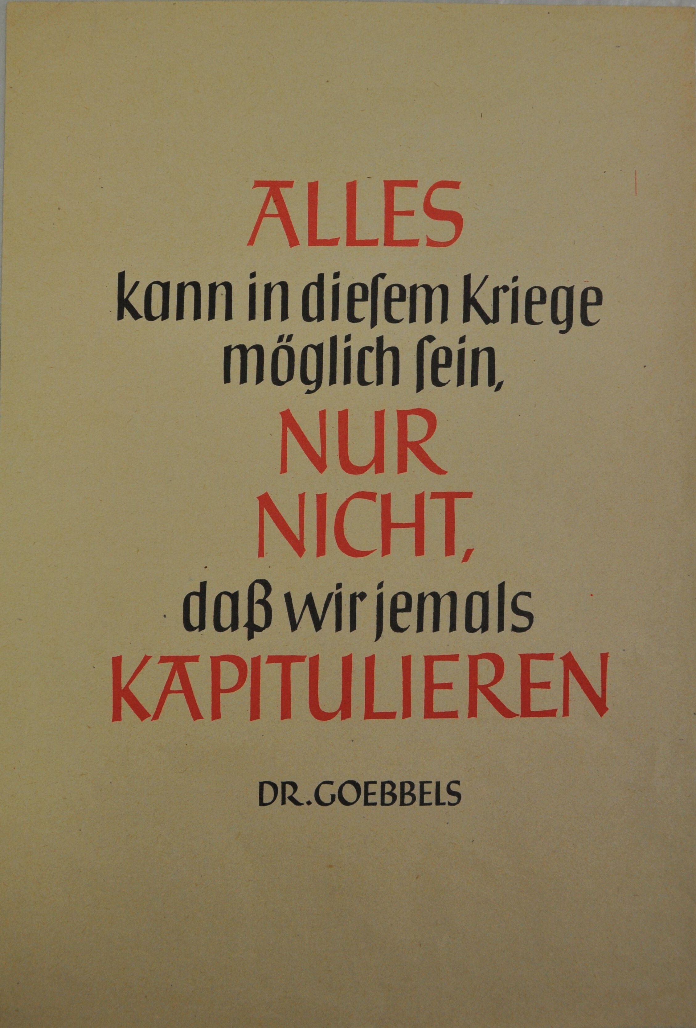 Flugblatt Goebbels (Deutsch-Russisches Museum Berlin-Karlshorst CC BY-NC-SA)