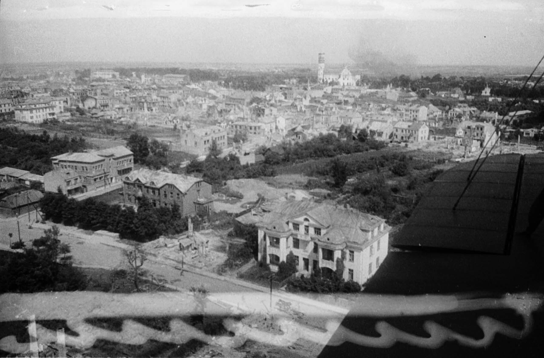 Fotografie: Luftaufnahme von Siauliai, Litauen, 29. Juli 1944 (Museum Berlin-Karlshorst RR-P)