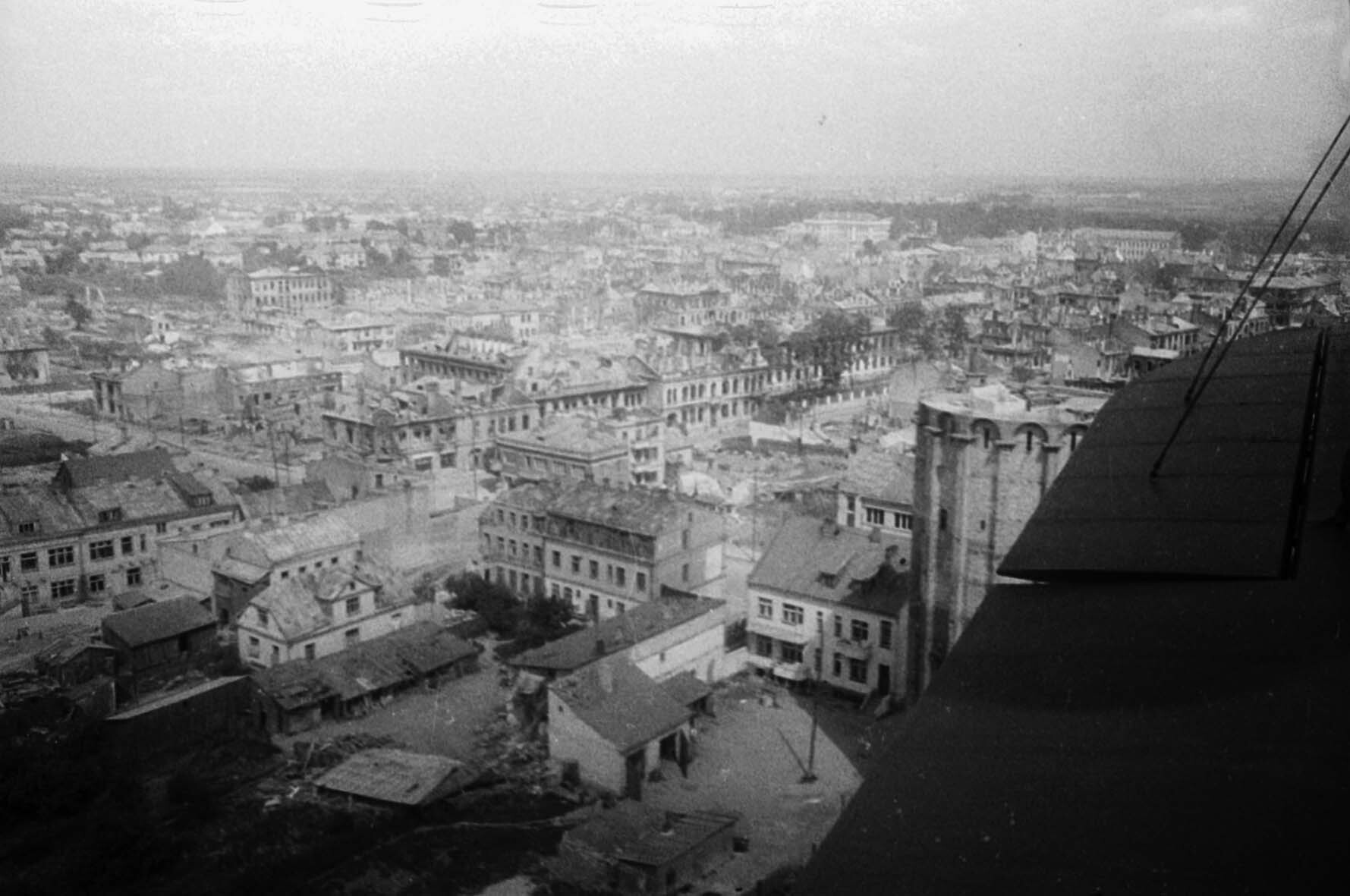 Fotografie: Luftaufnahme von Šiauliai, Litauen, 29. Juli 1944 (Museum Berlin-Karlshorst RR-P)
