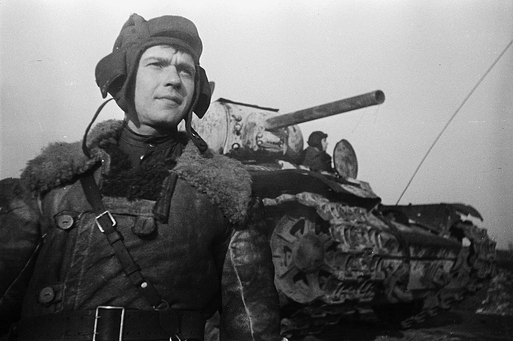 Panzerfahrer, 1. Baltische Front, 6. Februar 1944 (Museum Berlin-Karlshorst RR-P)
