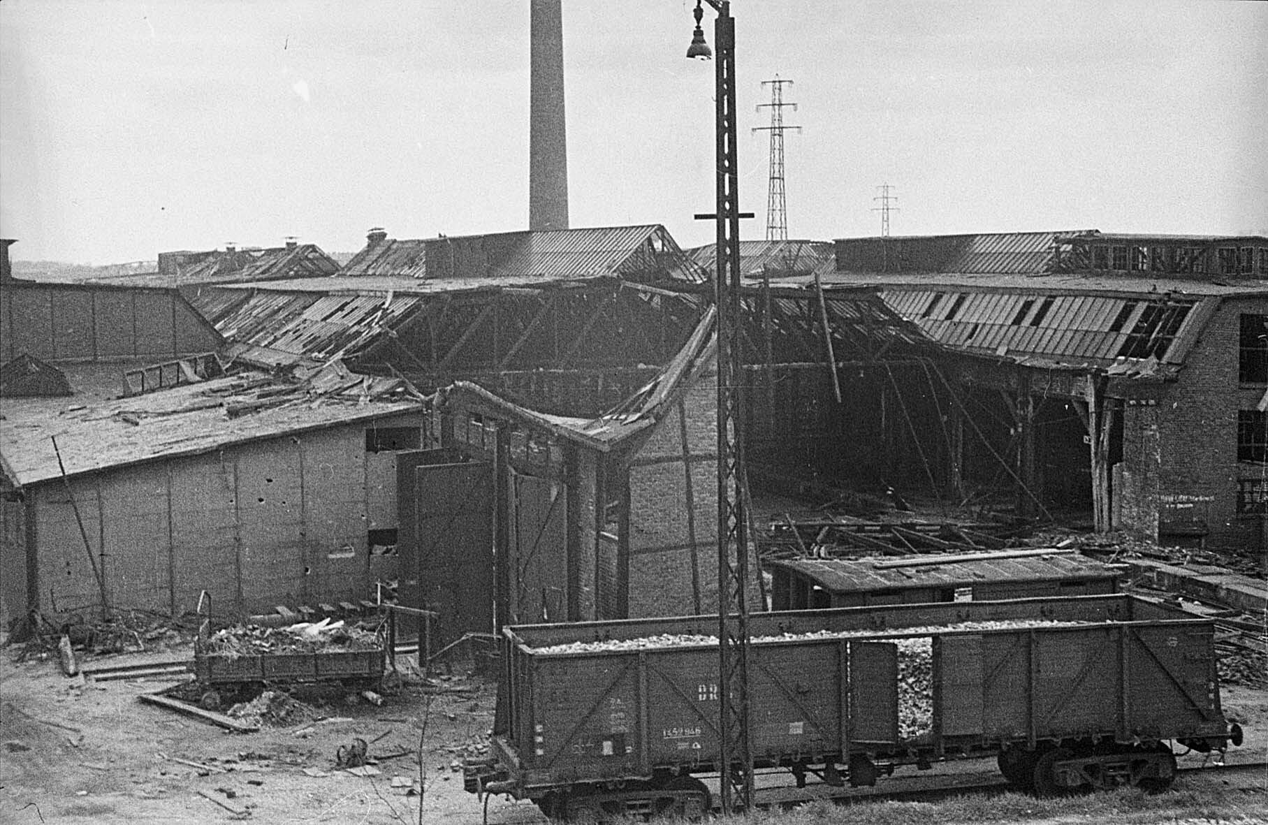 Zerstörte Fabriken, Königsberg, April 1945 (Museum Berlin-Karlshorst RR-P)