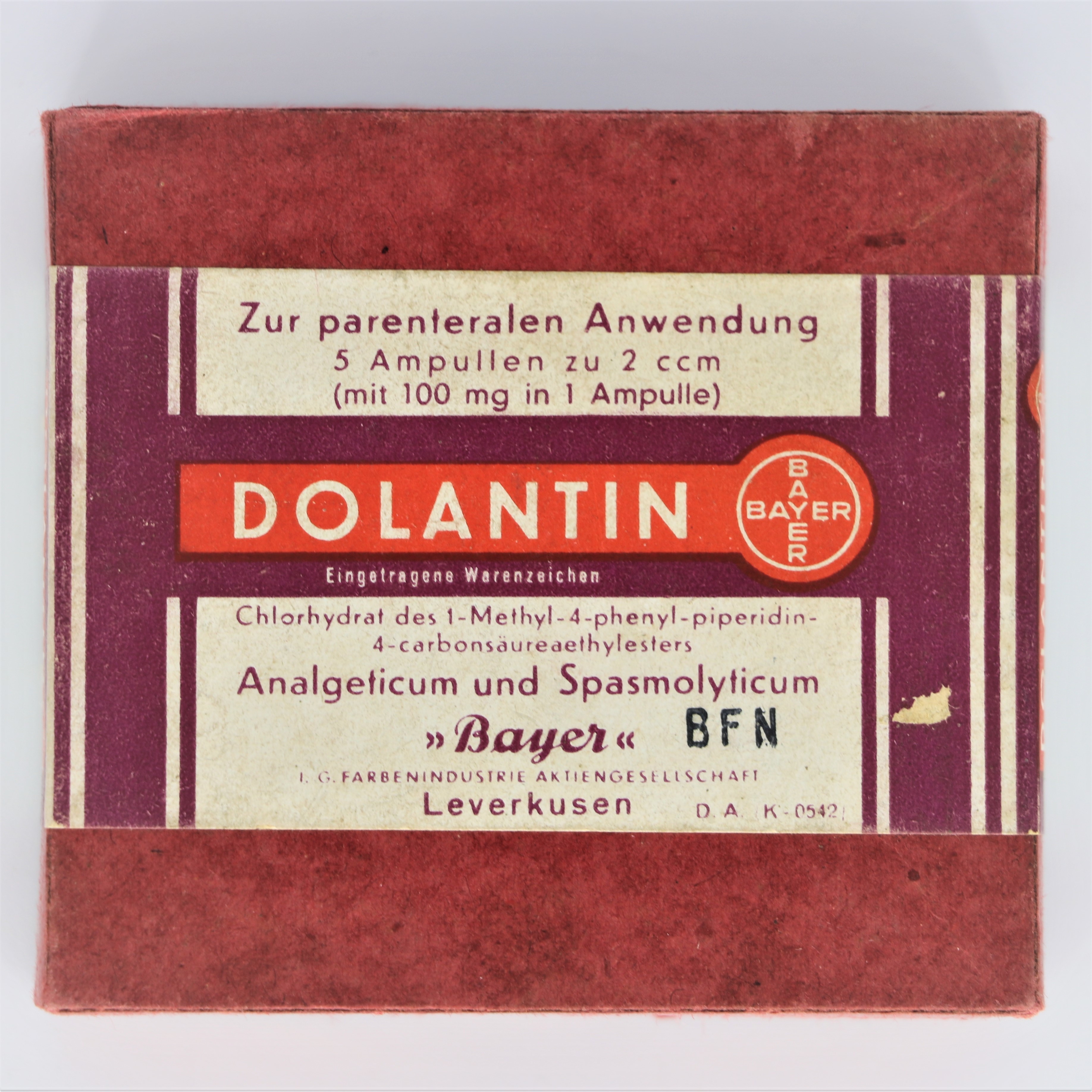 Dolantin Medikamente (Museum Berlin-Karlshorst CC BY-NC-SA)