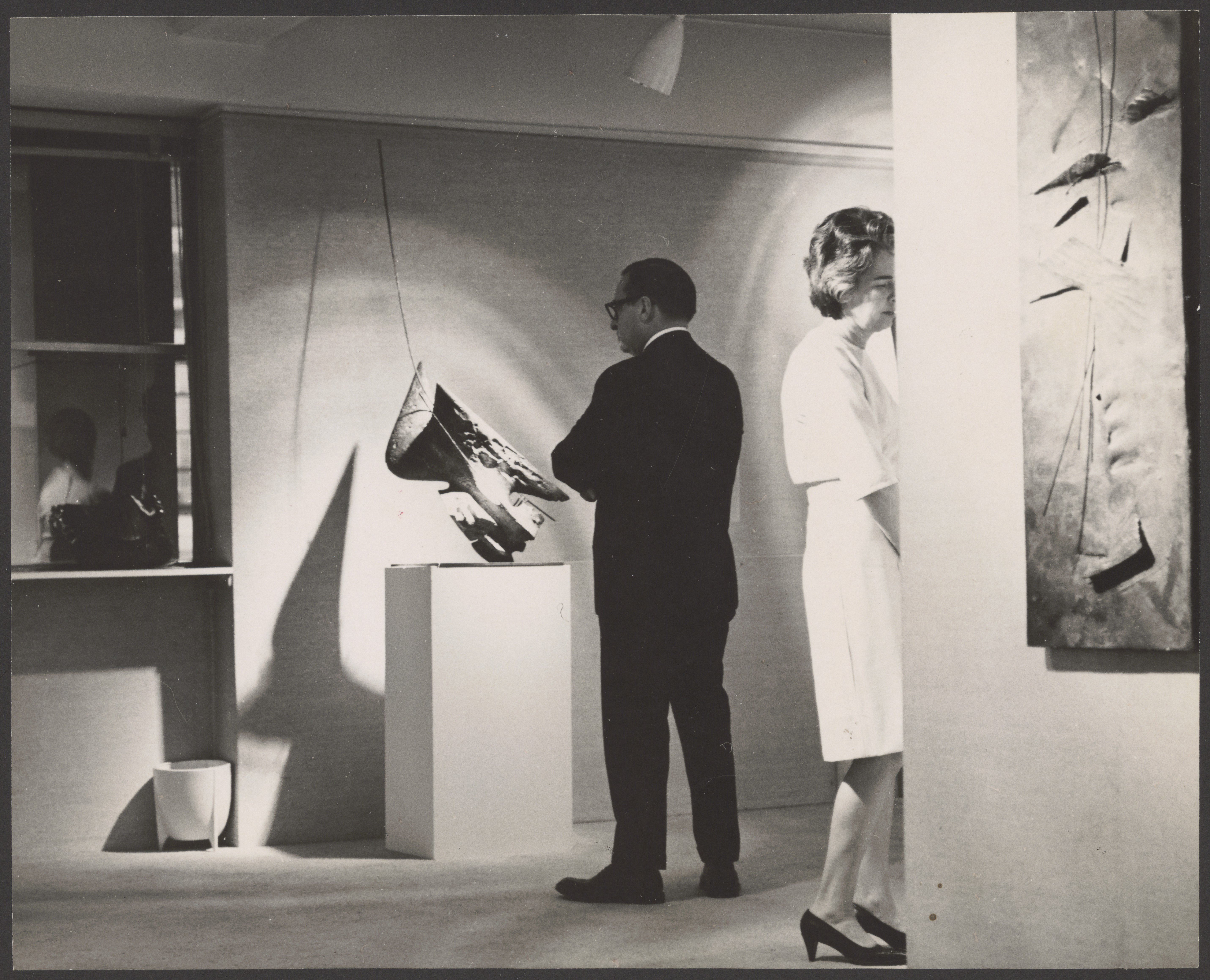 Blick in die Ausstellung in der New Yorker Dependance der Galerie Staempfli im Jahre 1966 (Bernhard-Heiliger-Stiftung CC BY-NC)