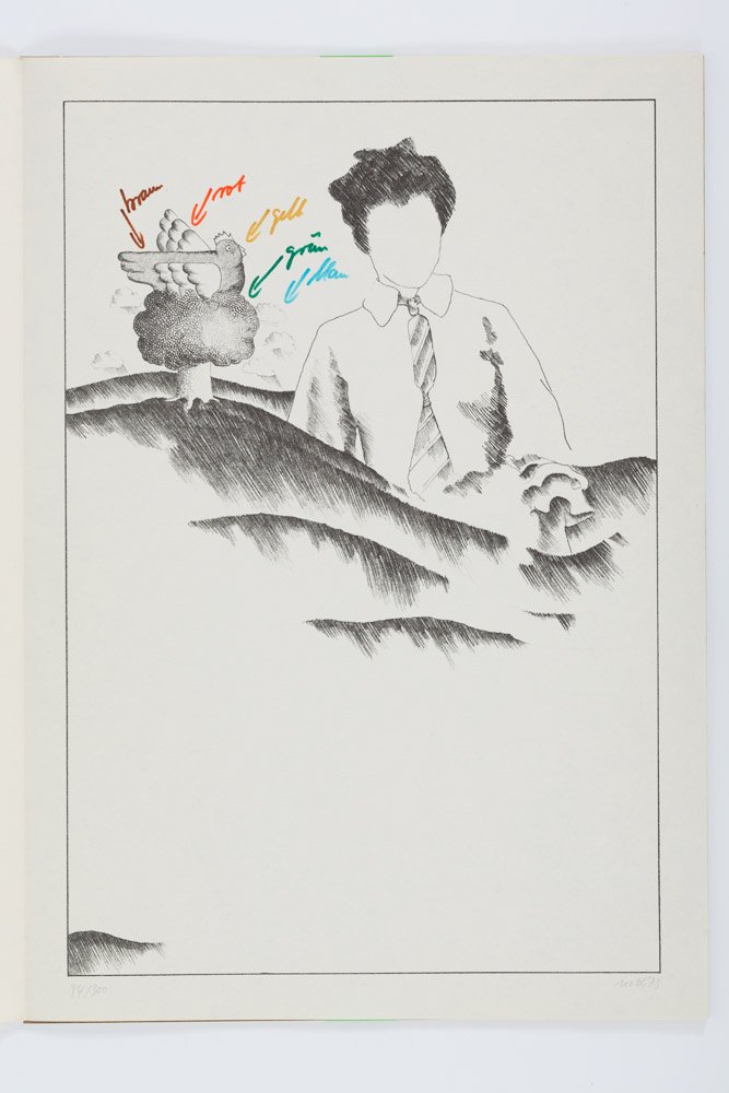 Volker Noth: Aus der Mappe "Lichtobjekte, Skulpturen, Graphik, Malerei, Zeichnungen", 1973 (© Volker Noth RR-F)