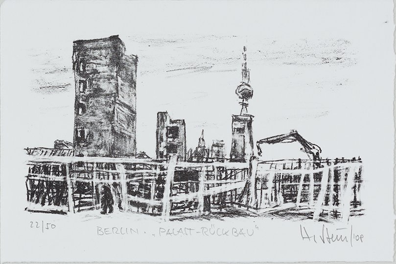 Hans Stein: Berlin - Palast Rückbau (Version 2), 2008 (© Hans Stein / VG Bild-Kunst, 2022/23 RR-F)
