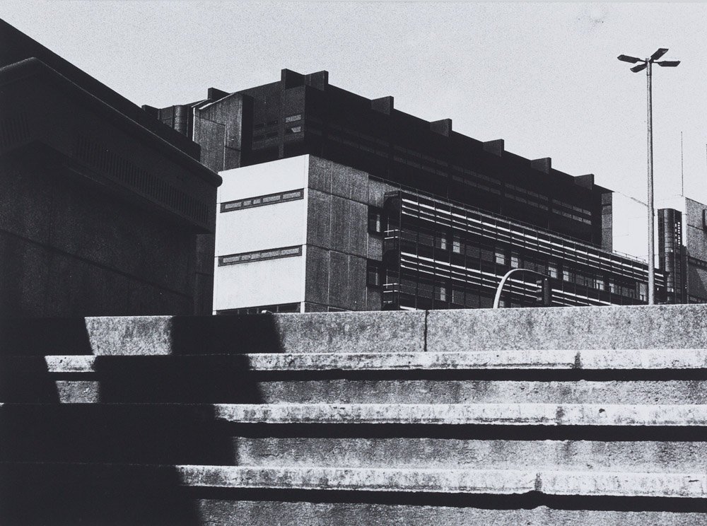 Efraim Habermann: Treppenaufgang zur Bundesversicherungsanstalt für Angestellte, um 1981 (© Efraim Habermann RR-F)