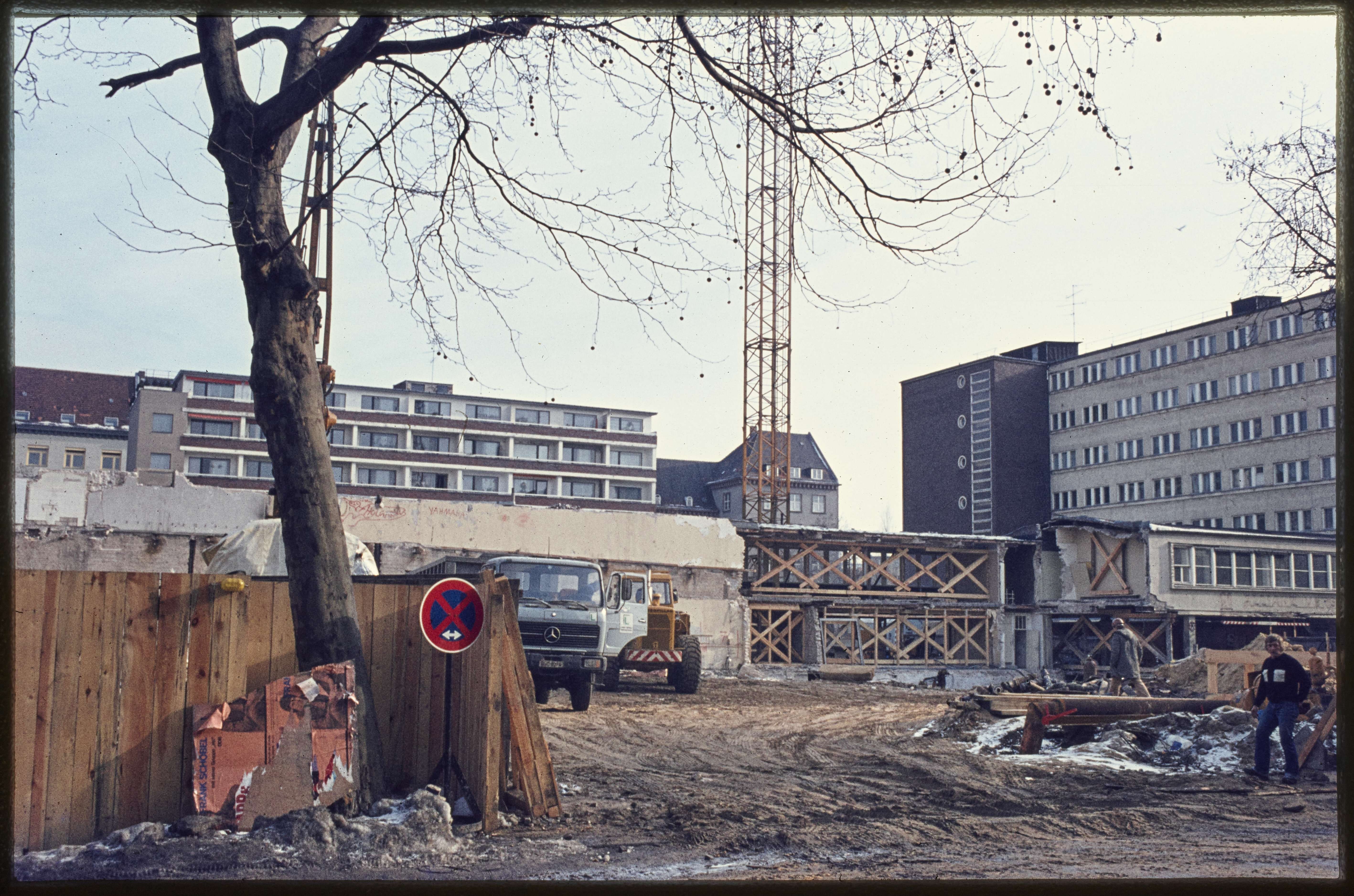 Blick in die Baustelle zum Umbau des WOGA-Komplexes (Museum Charlottenburg-Wilmersdorf in der Villa Oppenheim CC BY)