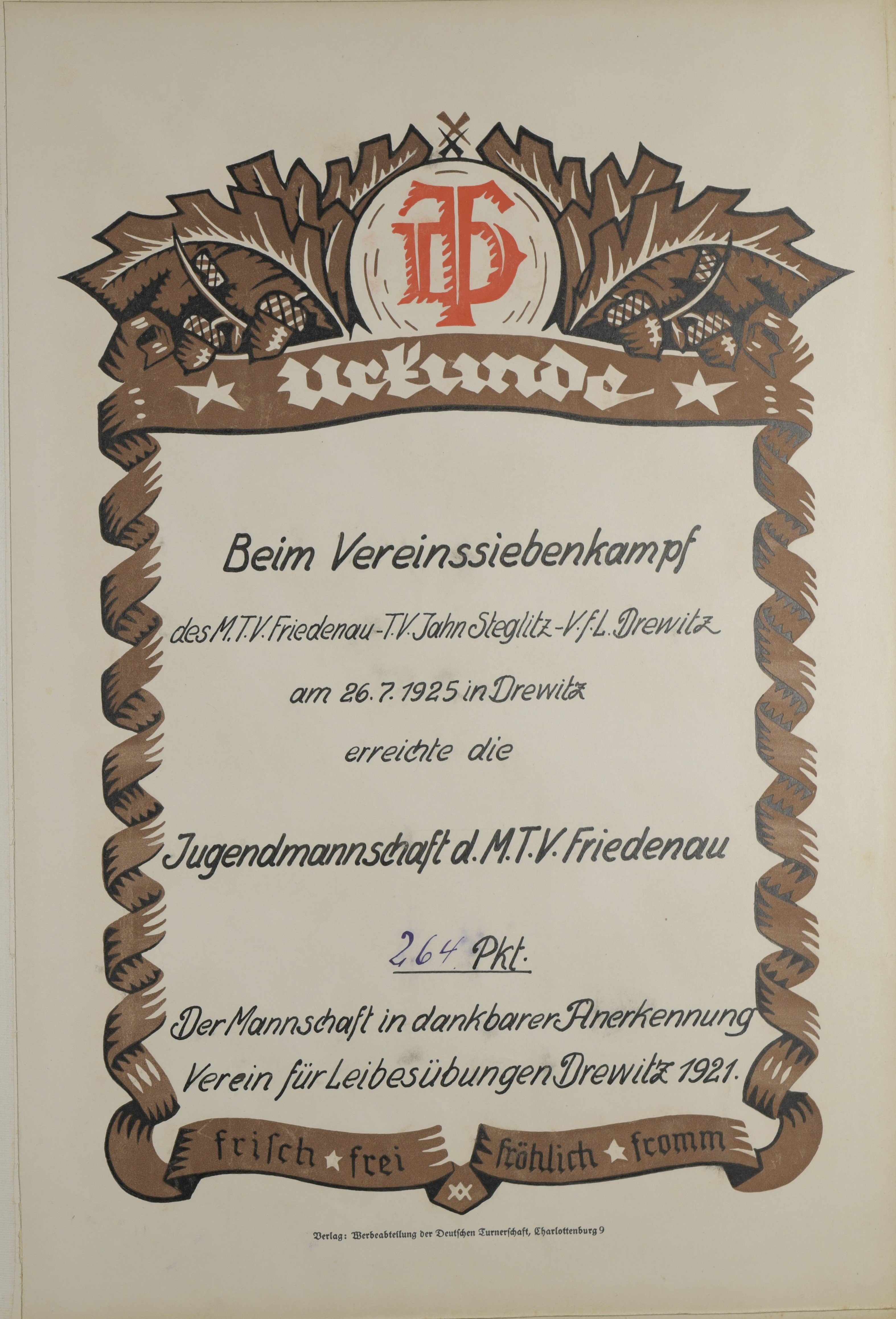 Album des Männer-Turnvereins zu Friedenau; (Sportmuseum Berlin CC0)